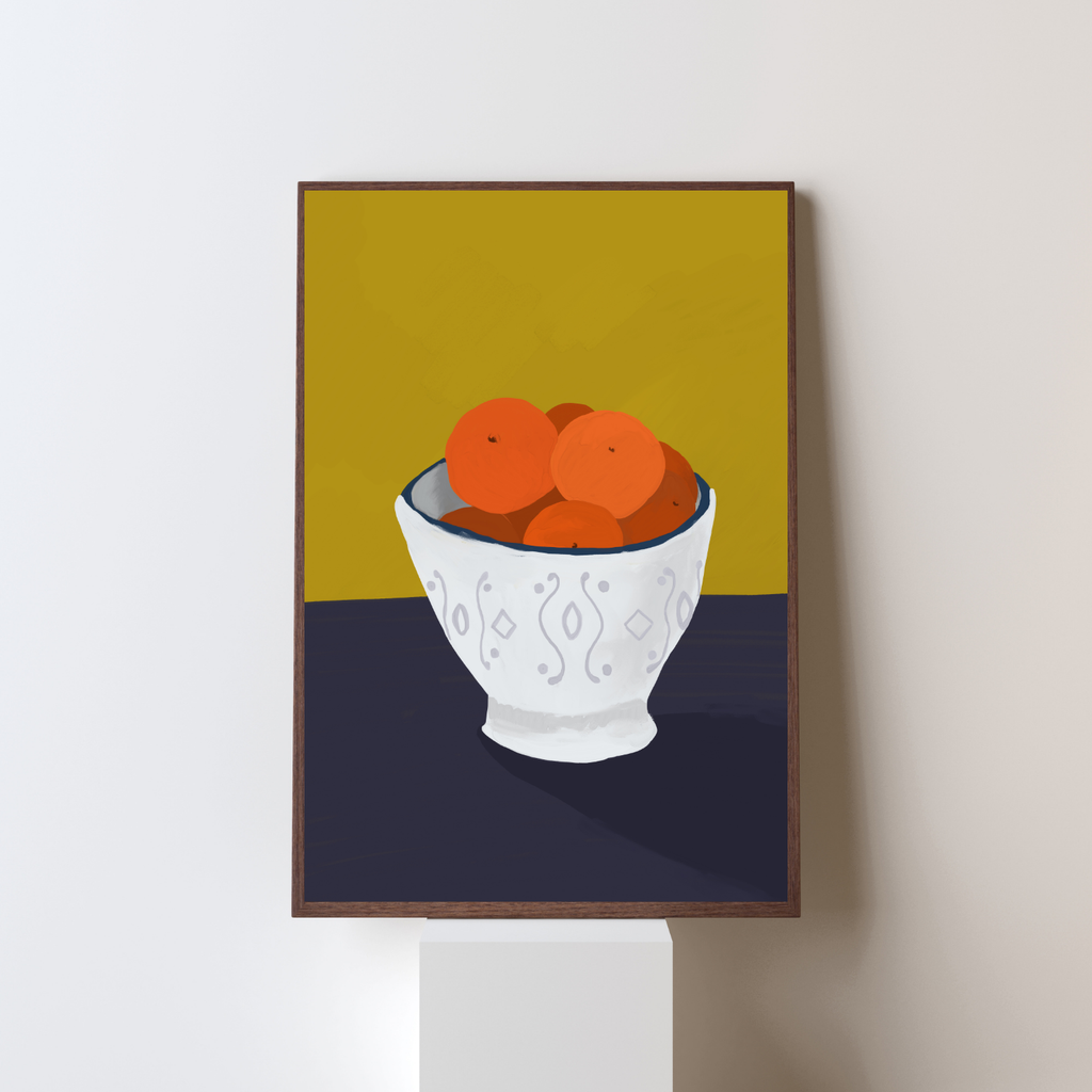 ORANGE FRUIT BOWL PRINT (Digital Download)
