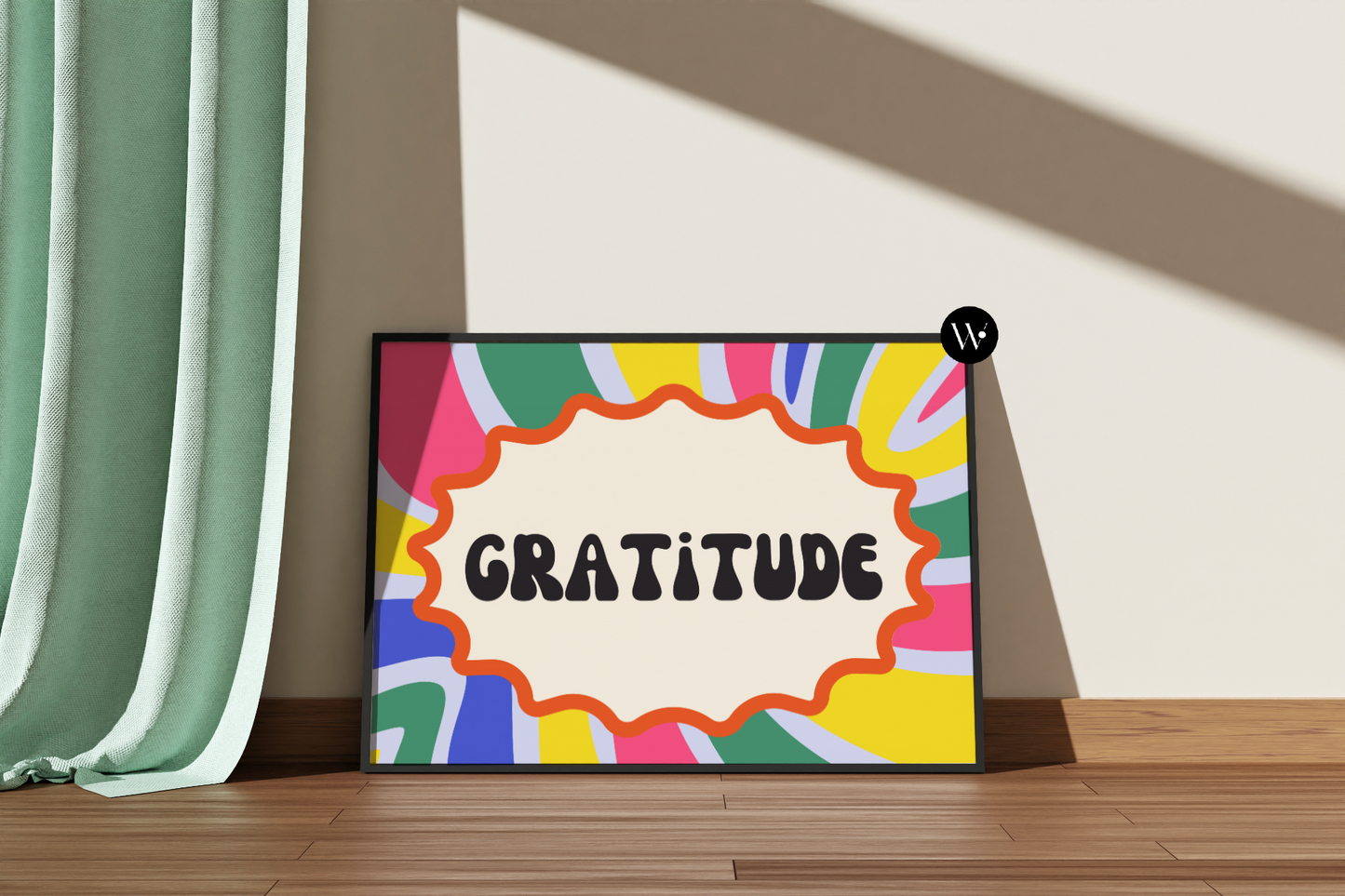 Retro Gratitude Poster