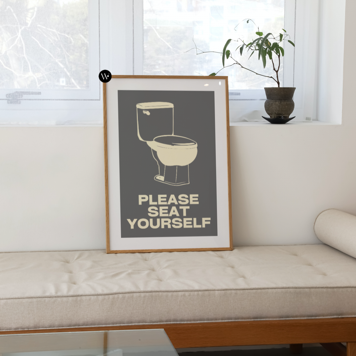 Please Seat Yourself Poster Print
