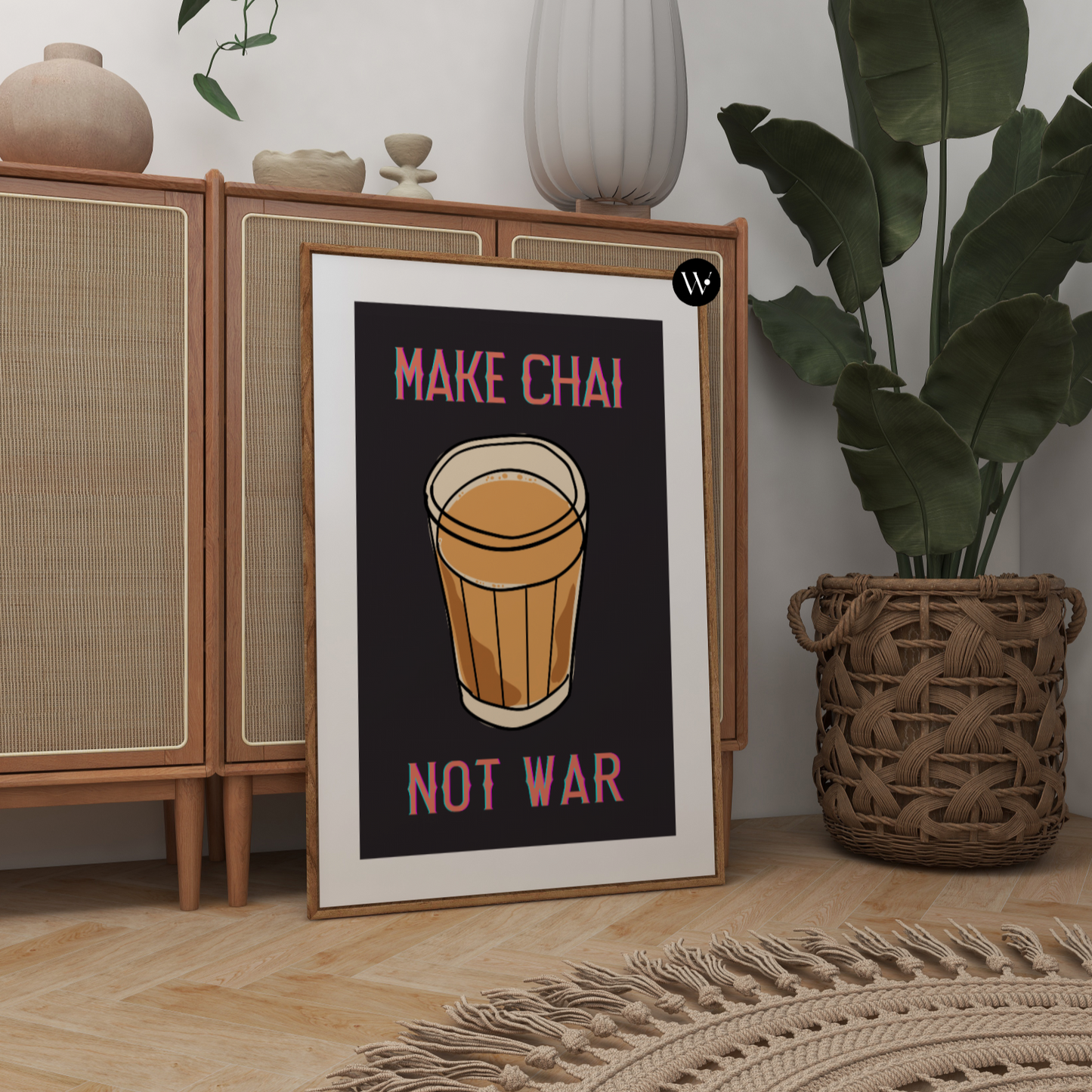 Make Chai Not War Print