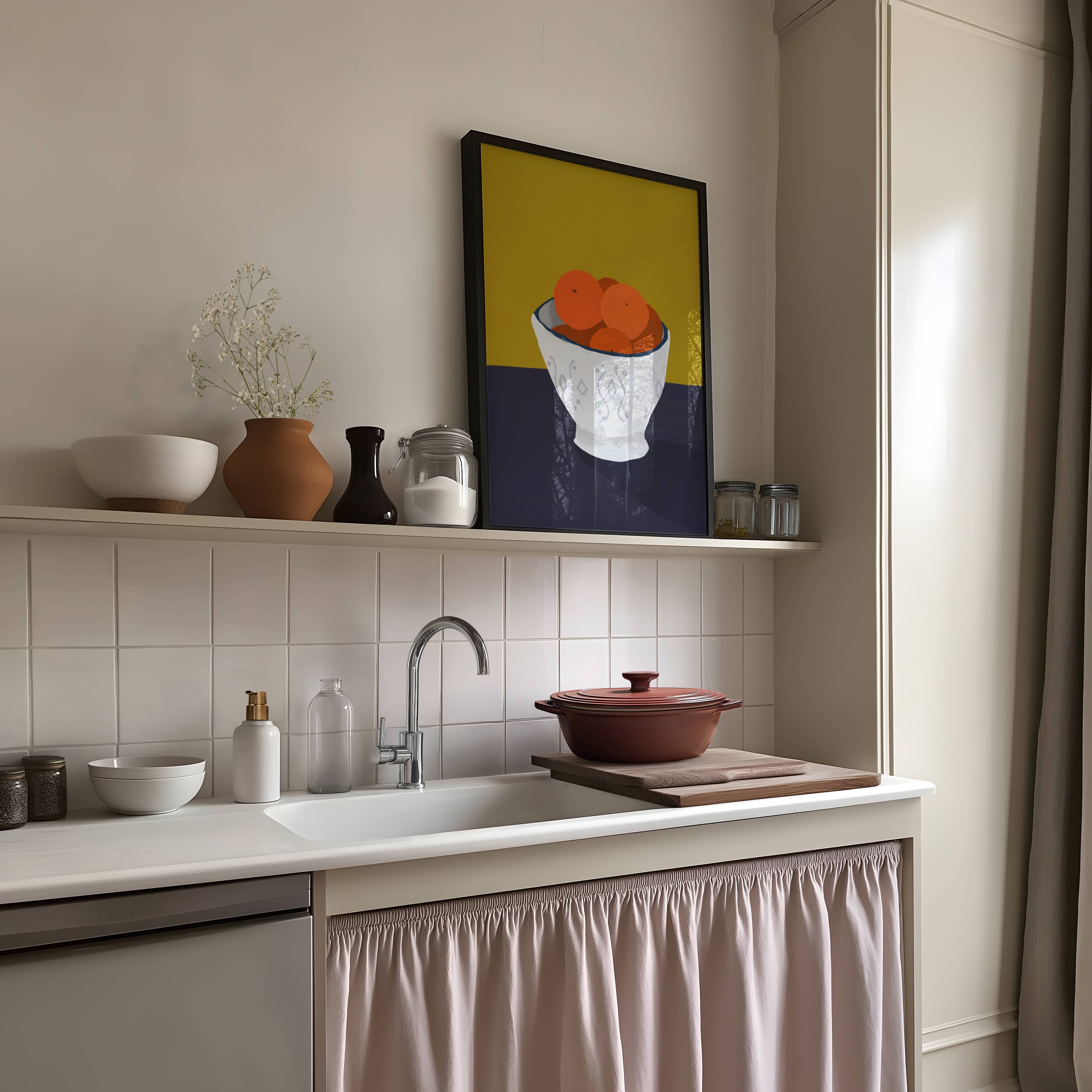 ORANGE FRUIT BOWL PRINT (Digital Download)