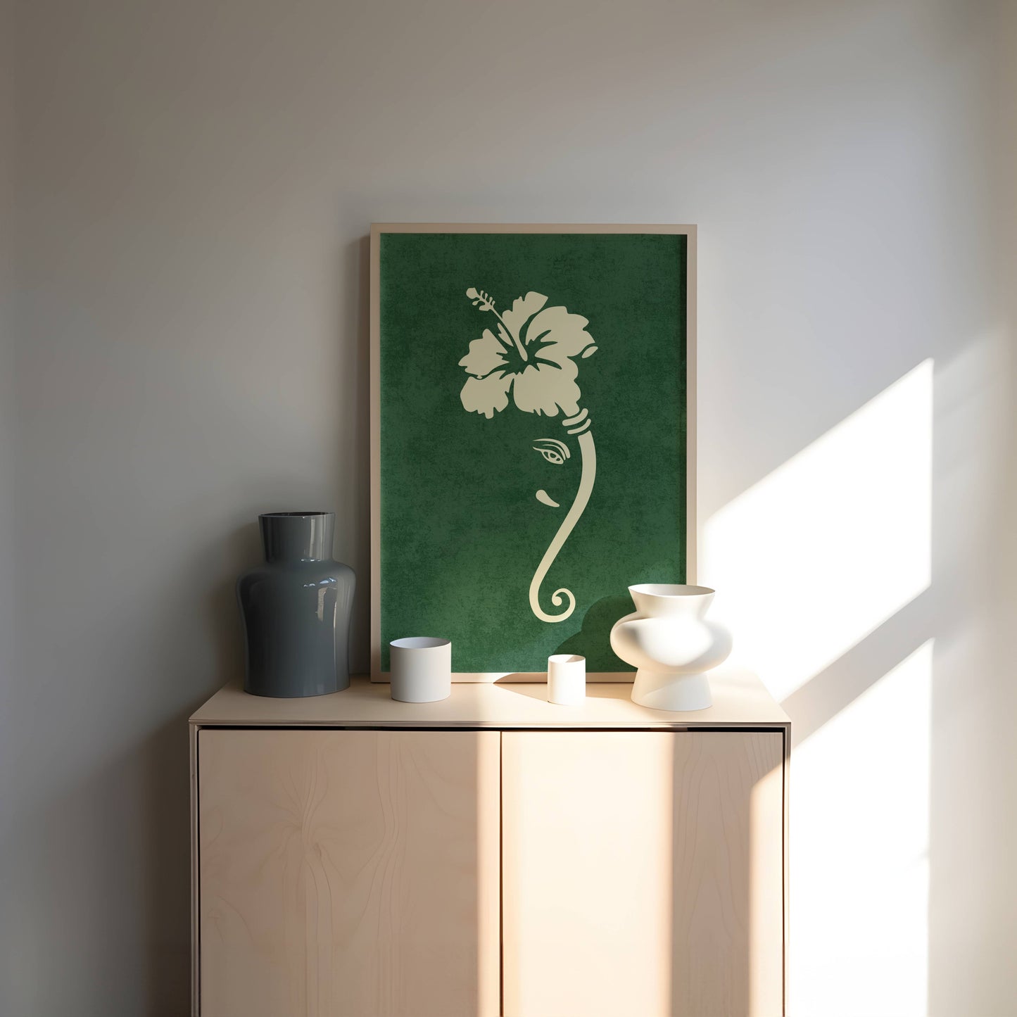 FLORAL GANESH PRINT