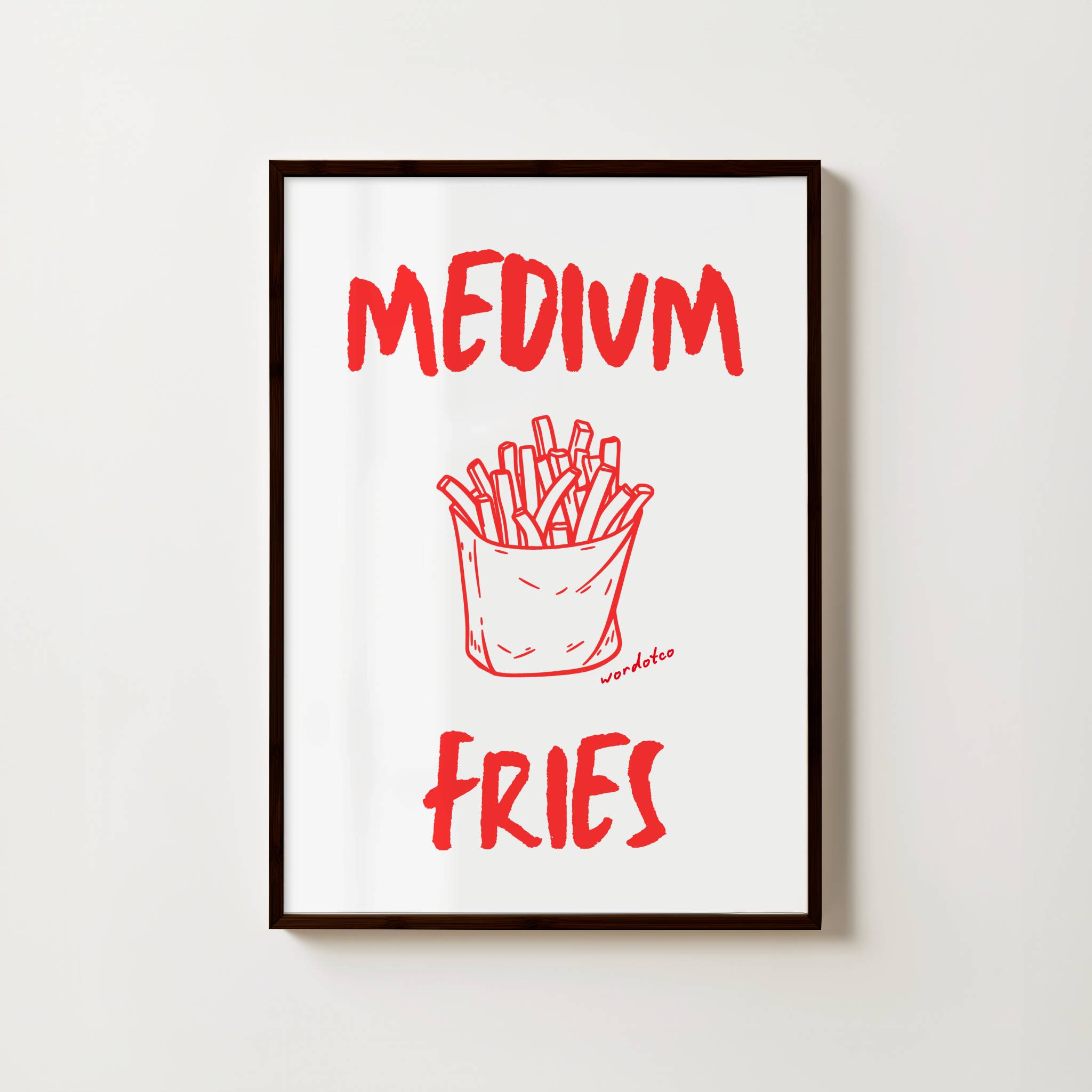 MEDIUM FRIES PRINT