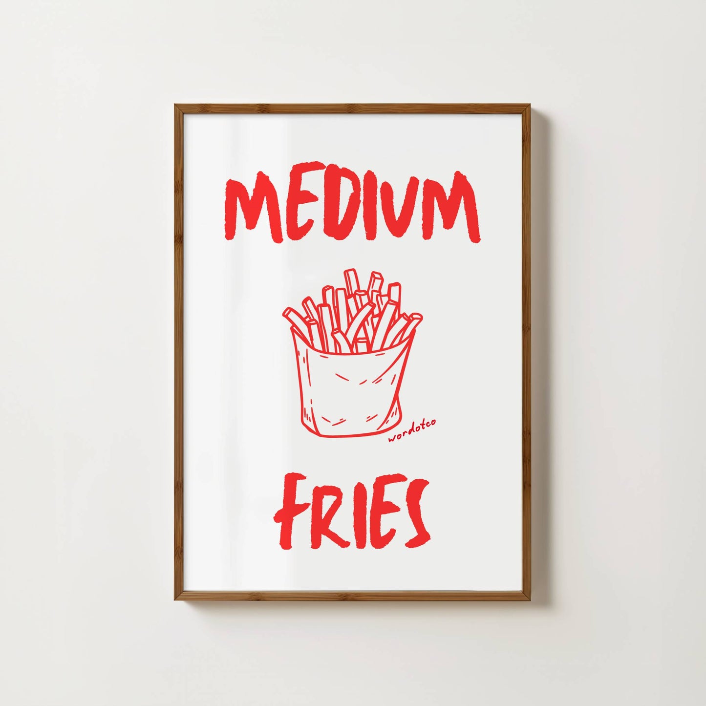 MEDIUM FRIES PRINT