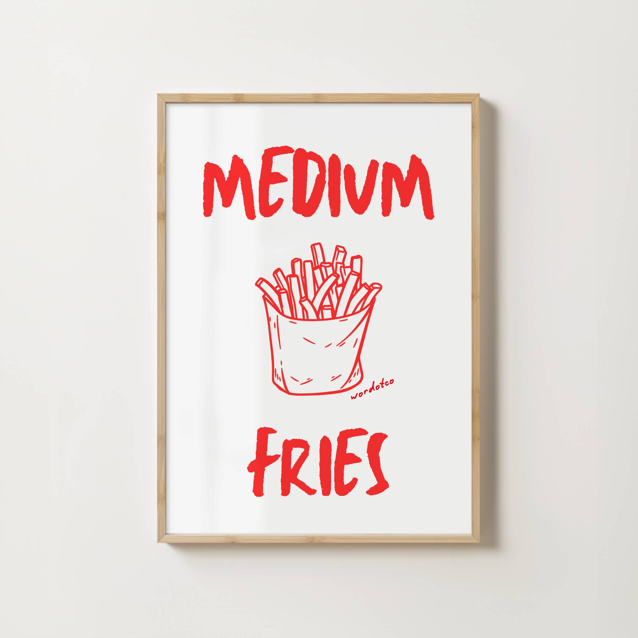MEDIUM FRIES PRINT