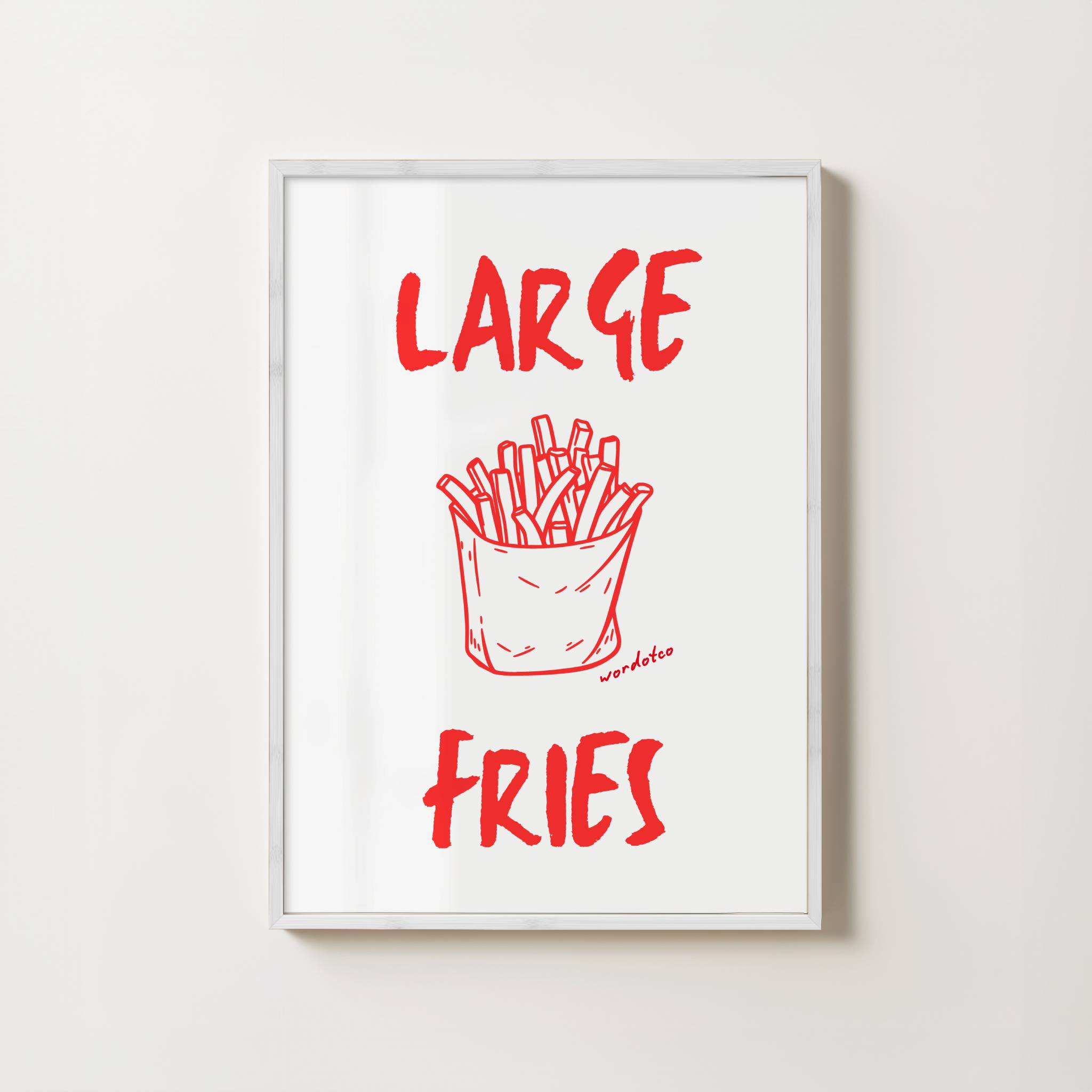 LARGE FRIES PRINT