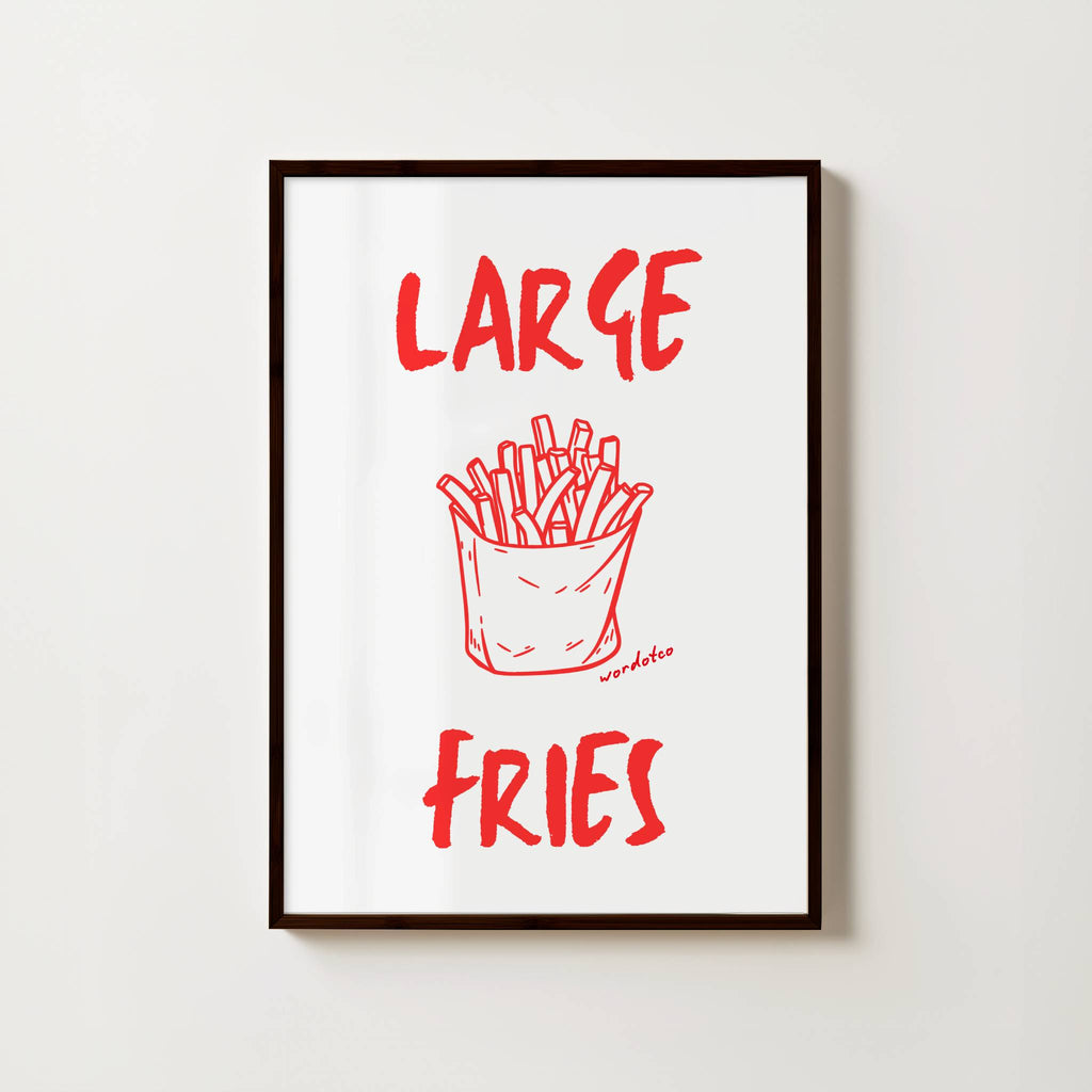 LARGE FRIES PRINT
