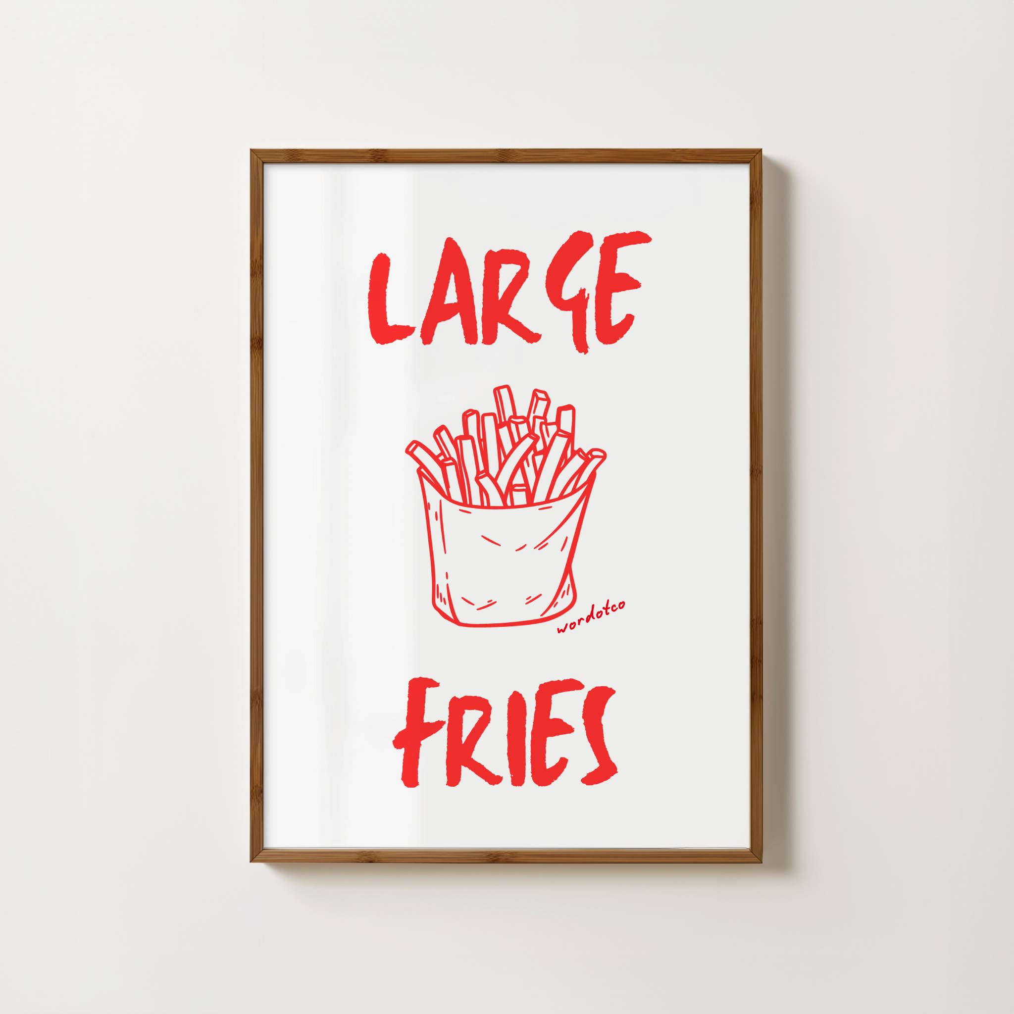 LARGE FRIES PRINT