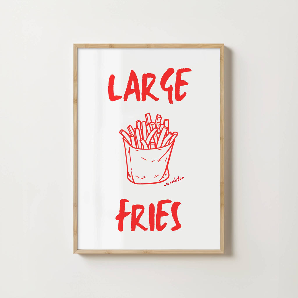 LARGE FRIES PRINT