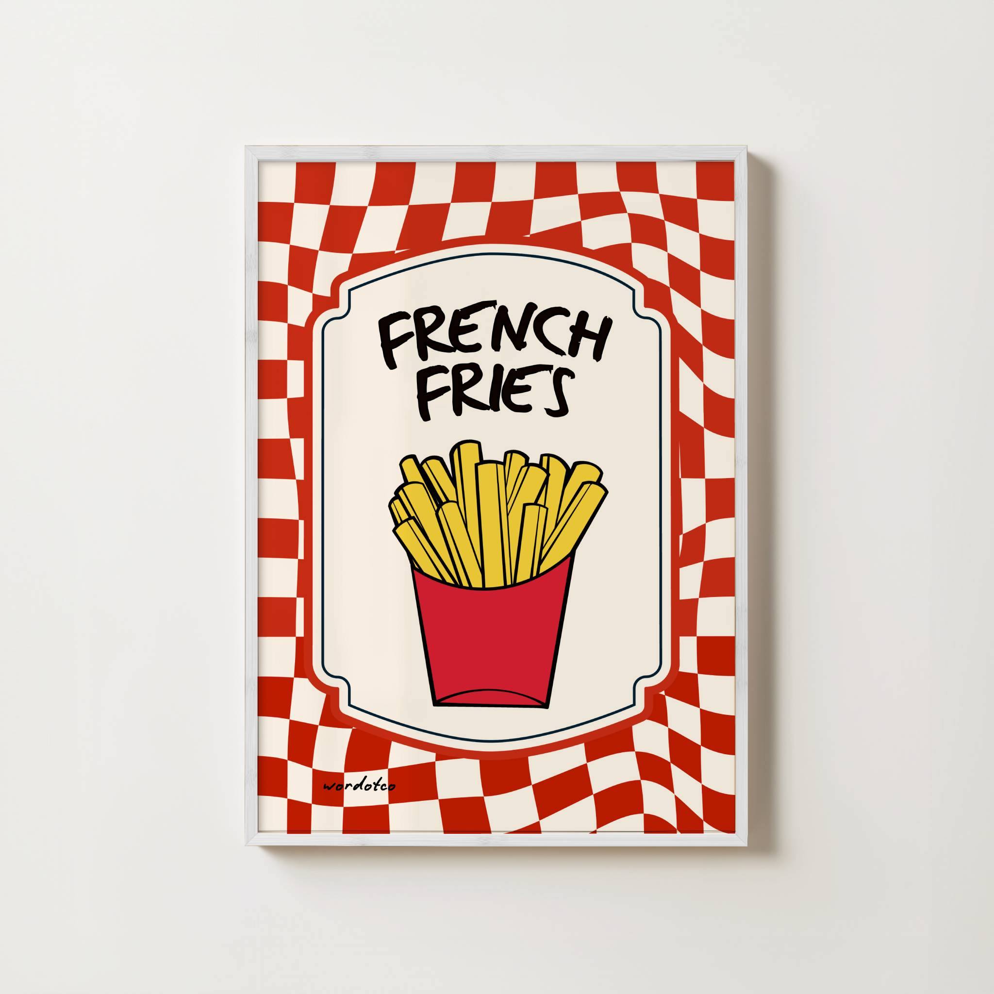 FRENCH FRIES PRINT