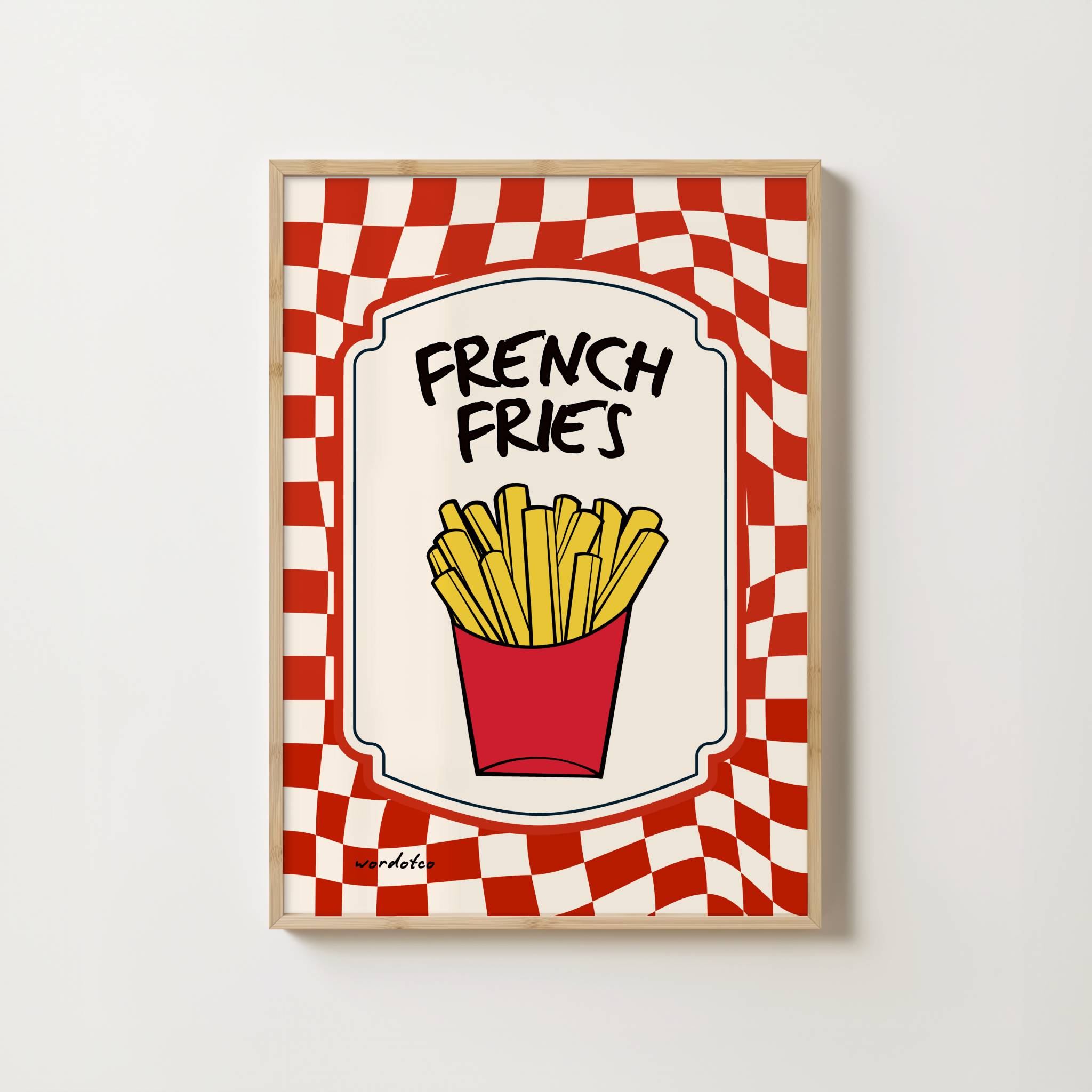 FRENCH FRIES PRINT