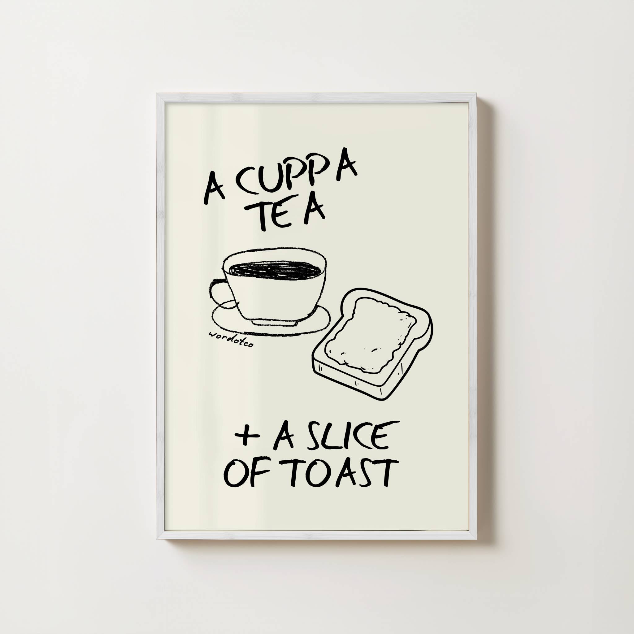 TEA AND TOAST PRINT