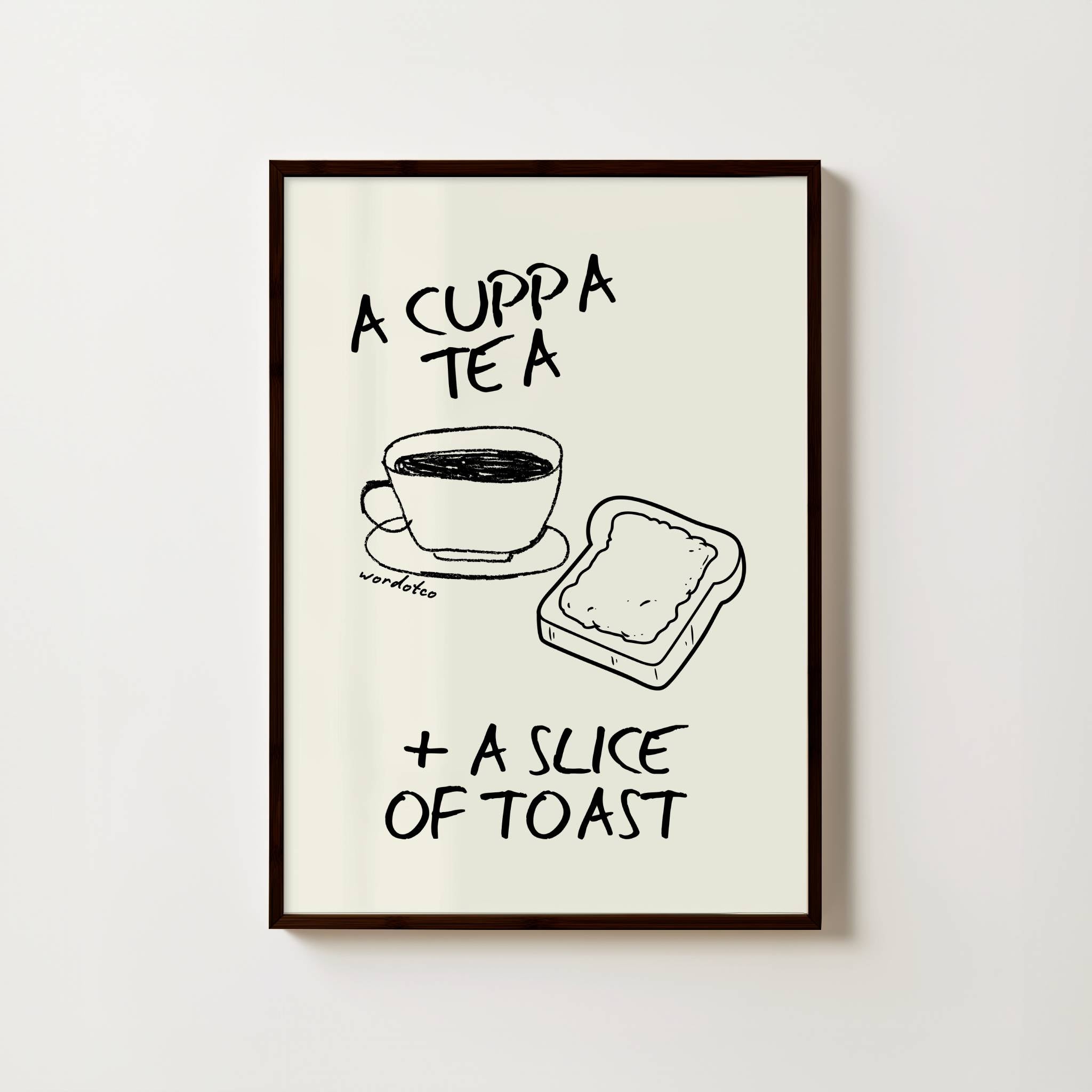 TEA AND TOAST PRINT