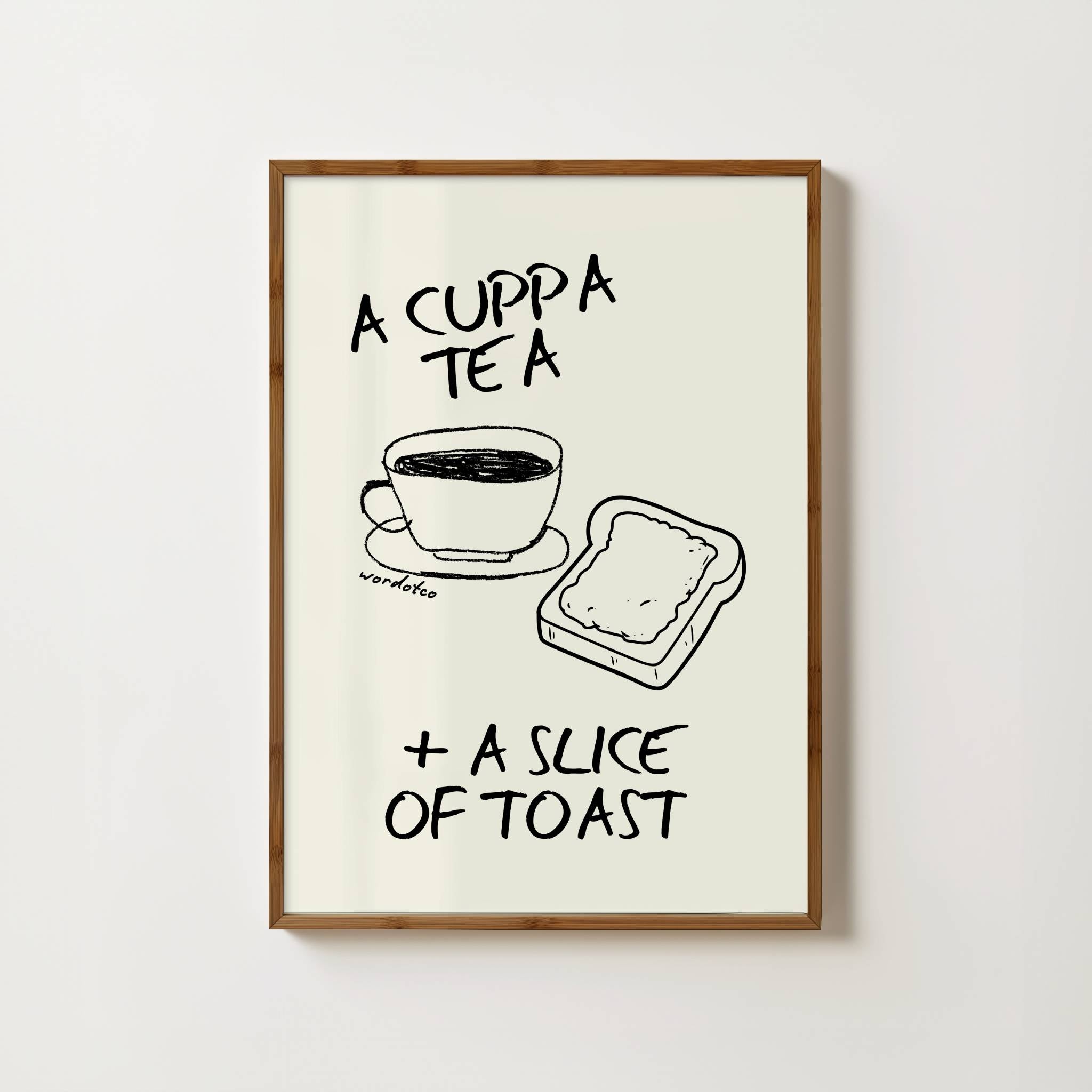 TEA AND TOAST PRINT