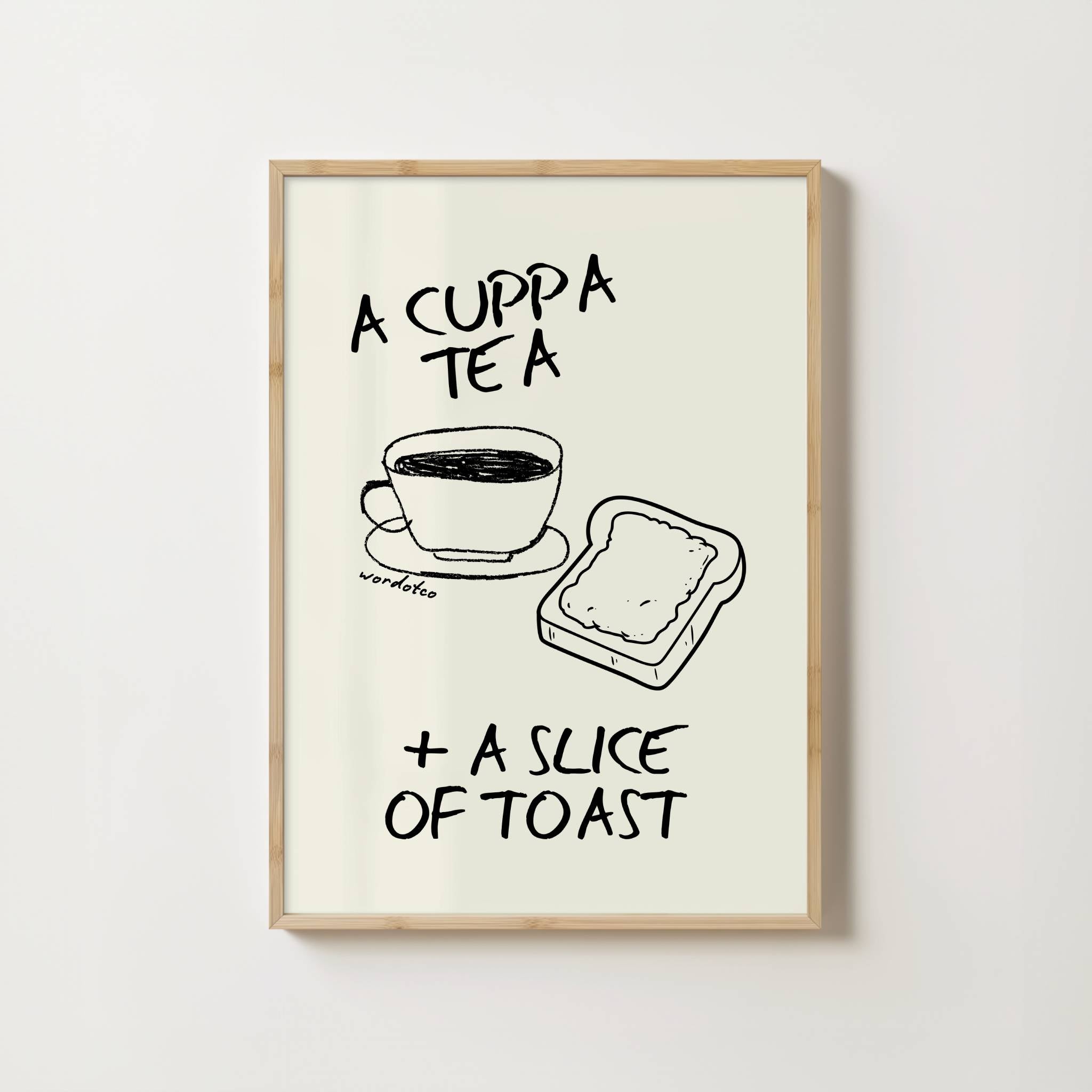 TEA AND TOAST PRINT