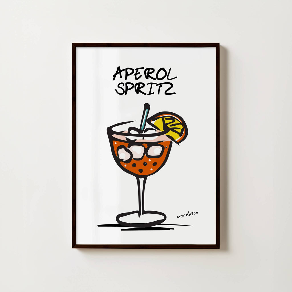 APEROL SPRITZ COCKTAIL PRINT
