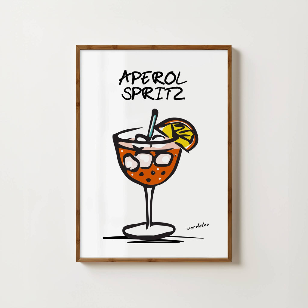 APEROL SPRITZ COCKTAIL PRINT