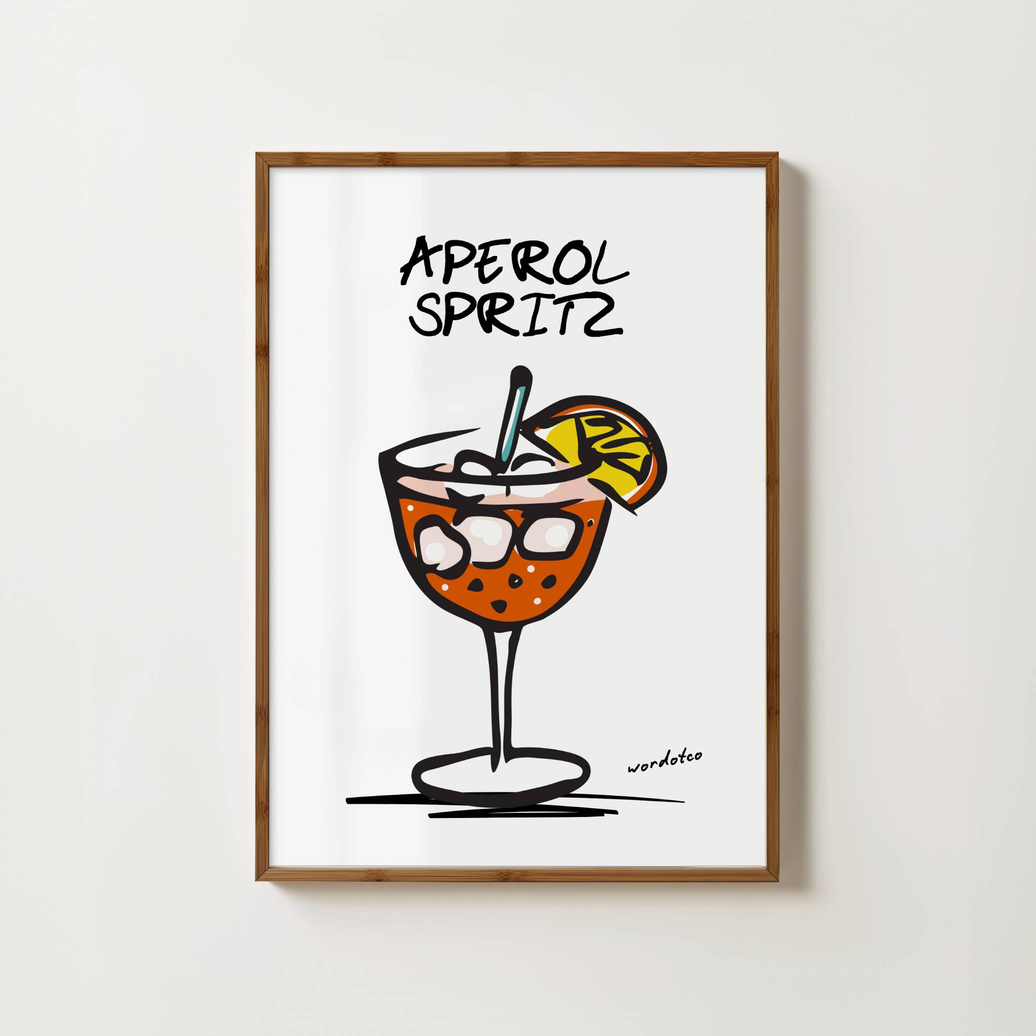 APEROL SPRITZ COCKTAIL PRINT