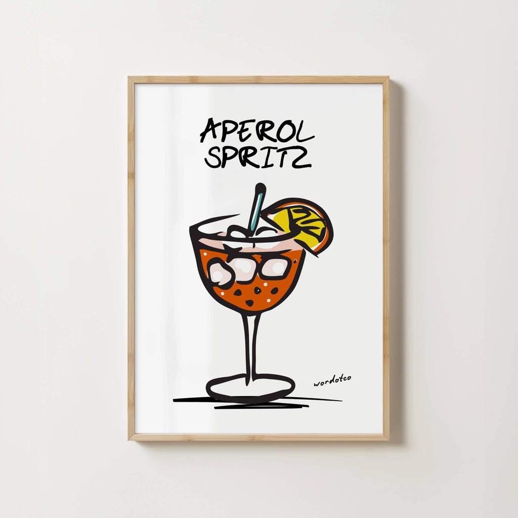 APEROL SPRITZ COCKTAIL PRINT