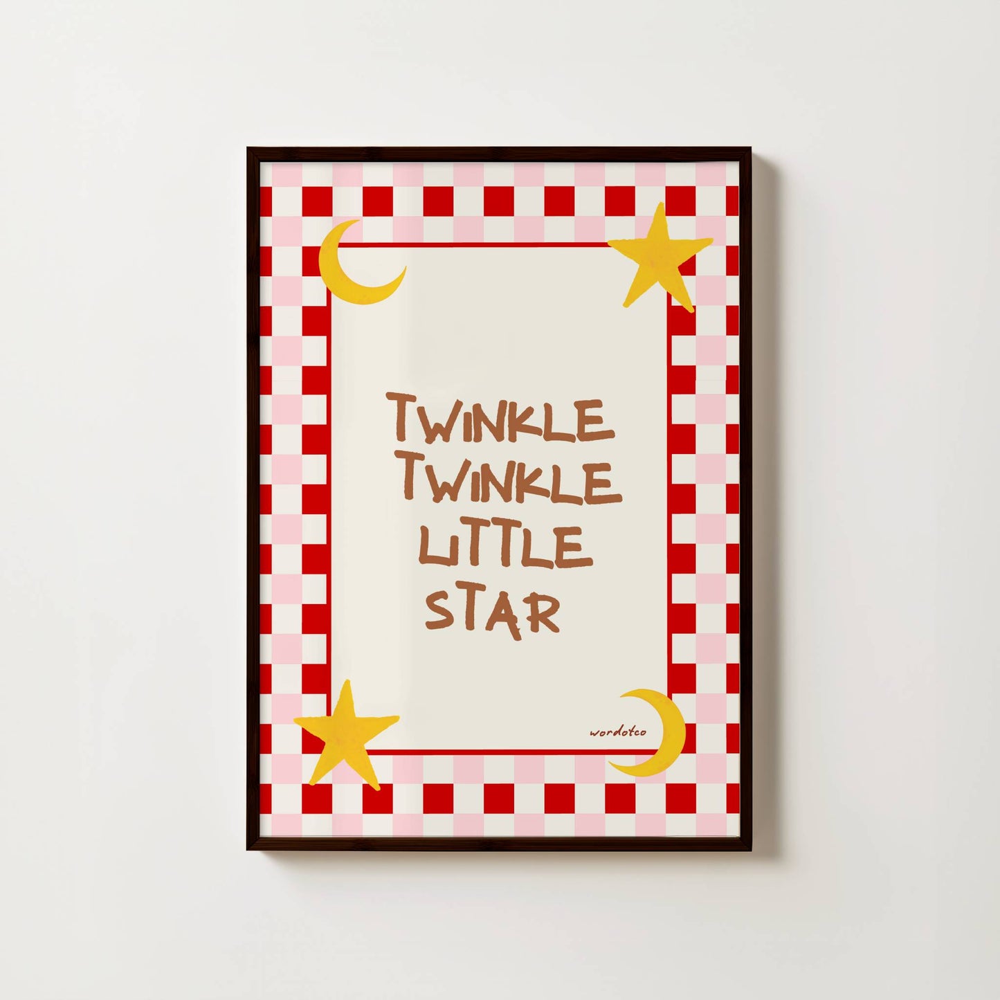 TWINKLE TWINKLE LITTLE STAR NURSERY PRINT