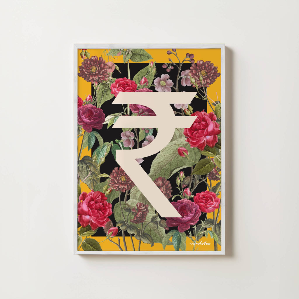 FLORAL RUPEE PRINT