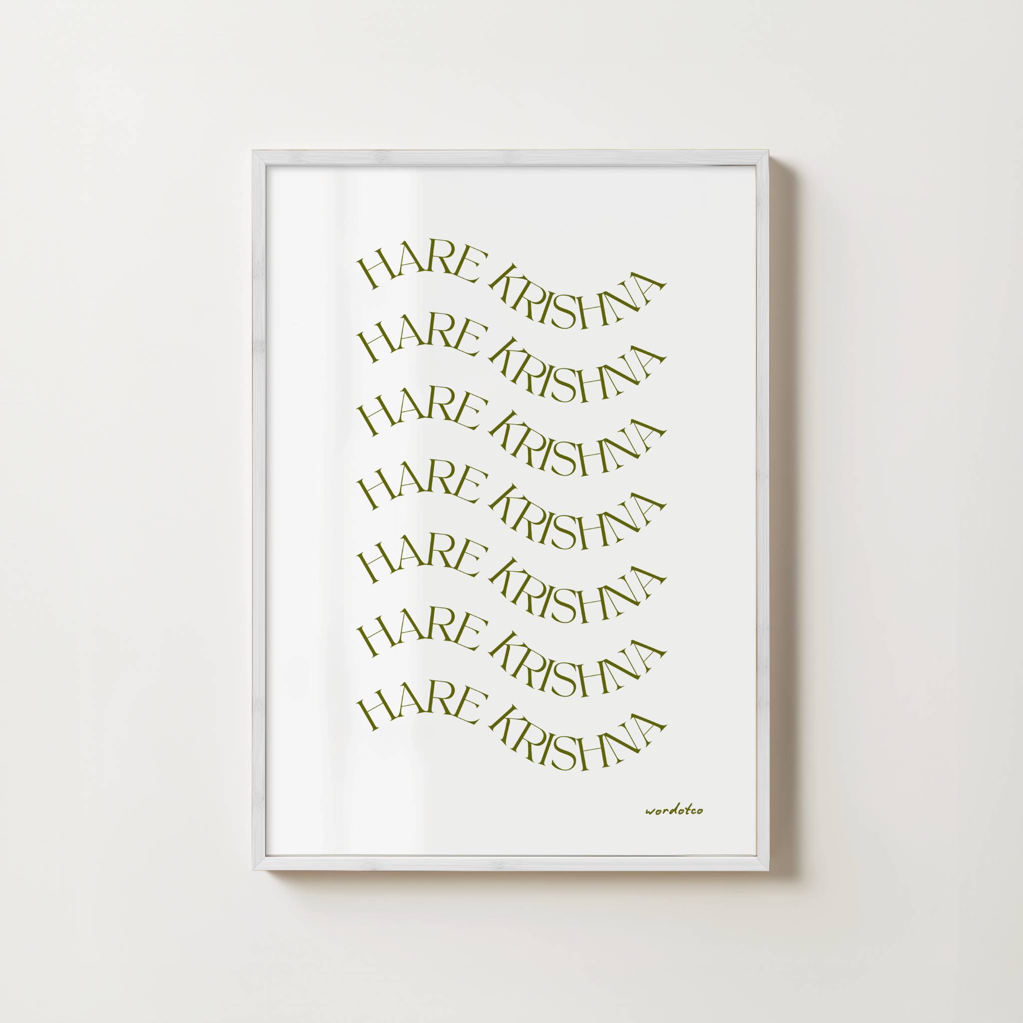 HARE KRISHNA MAHAMANTRA PRINT