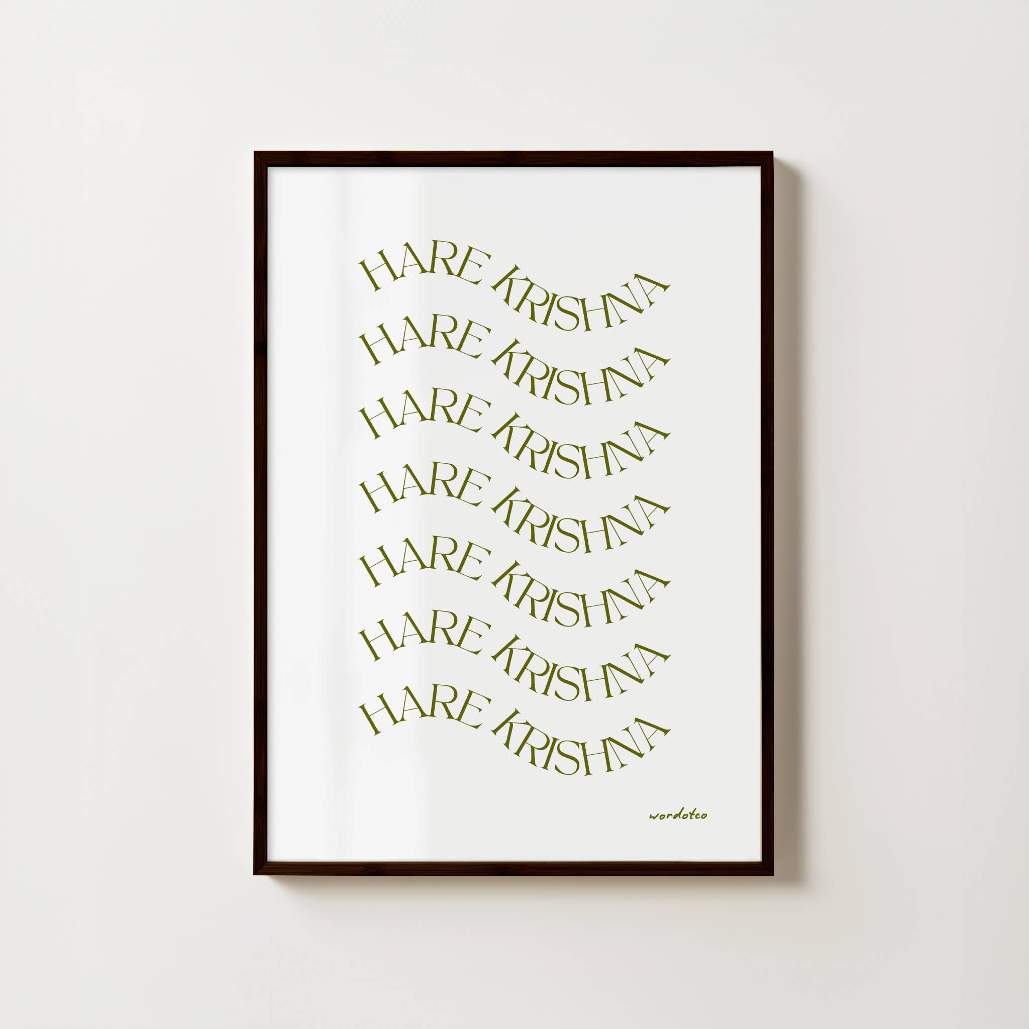 HARE KRISHNA MAHAMANTRA PRINT