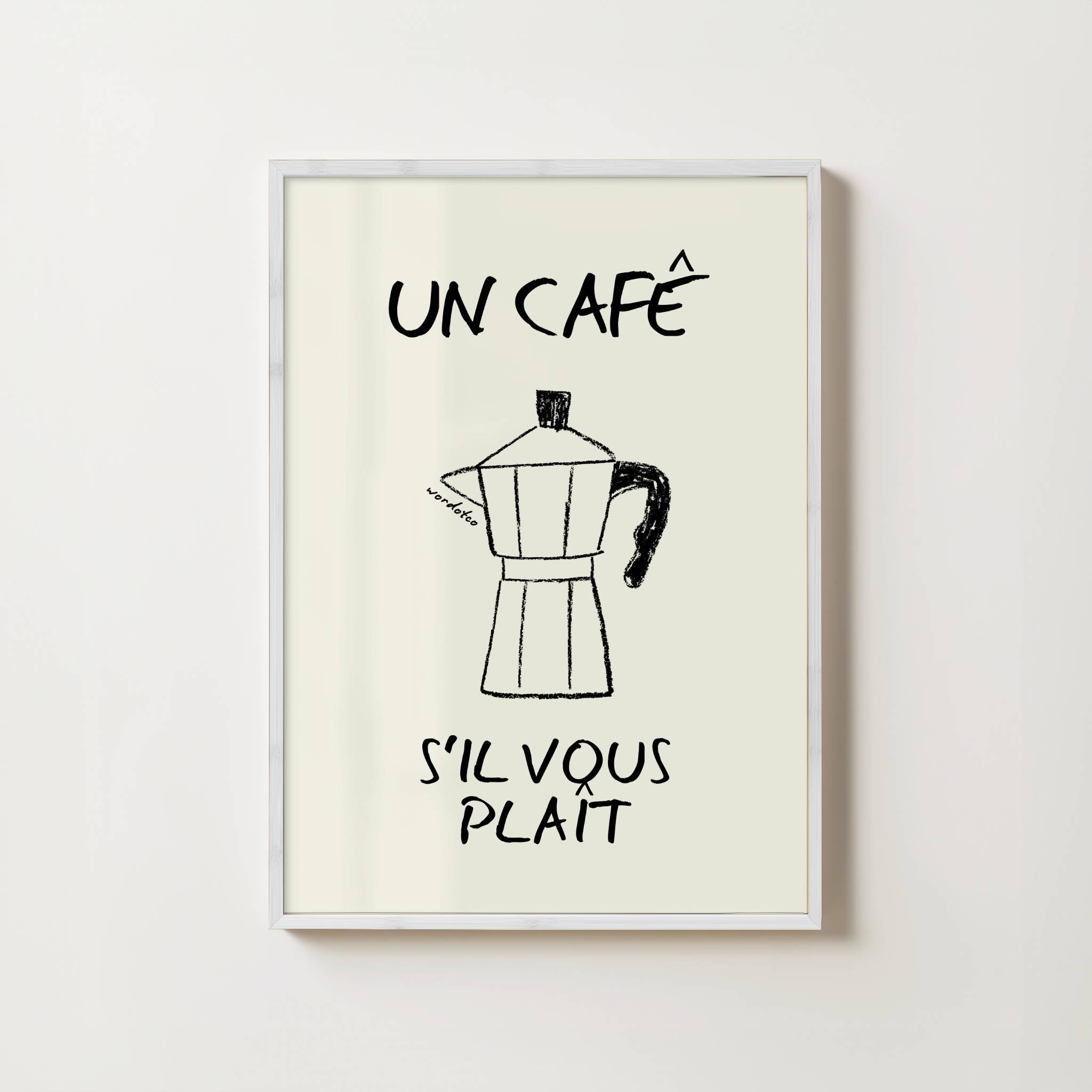 UN CAFE S'IL VOUS PLAIT PRINT