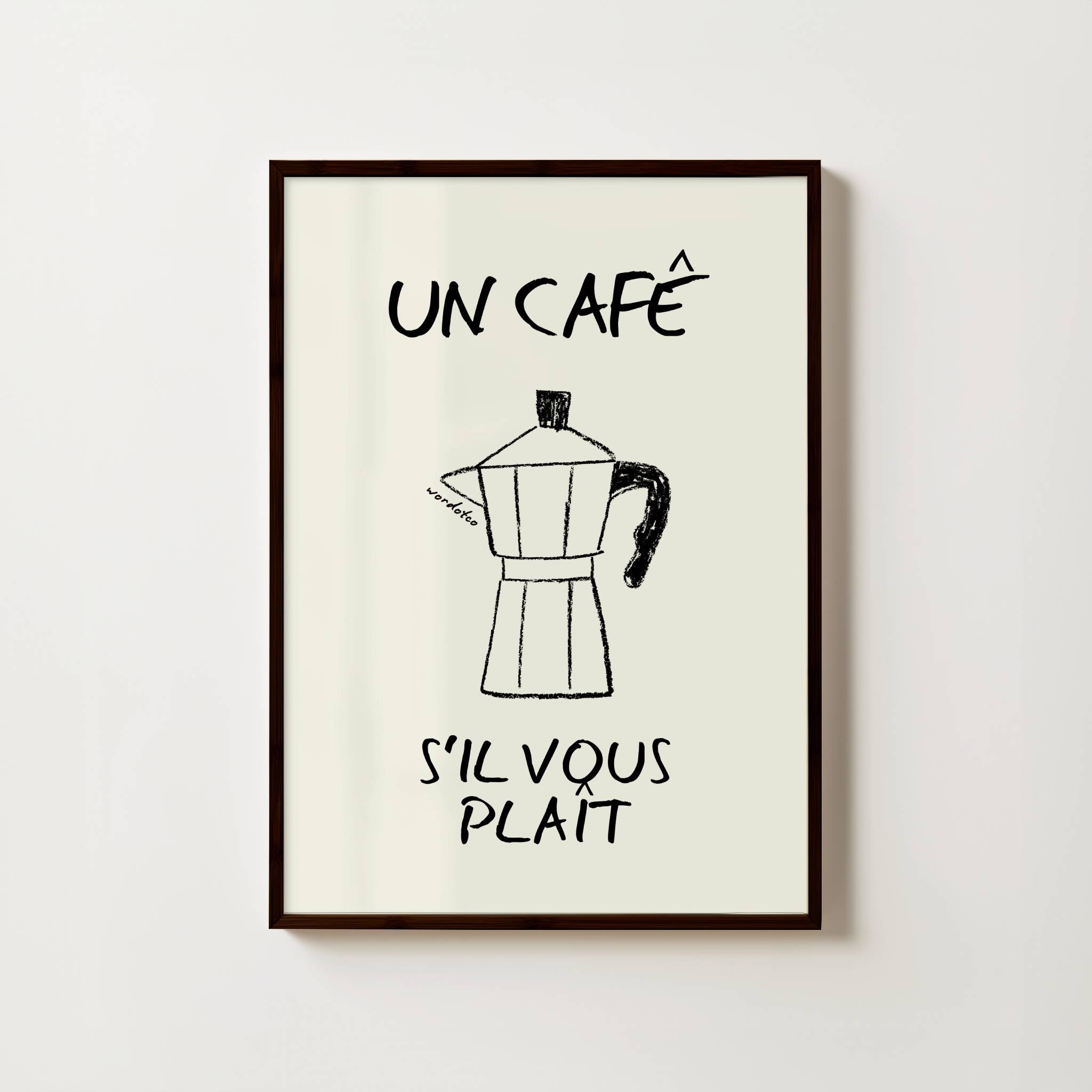 UN CAFE S'IL VOUS PLAIT PRINT