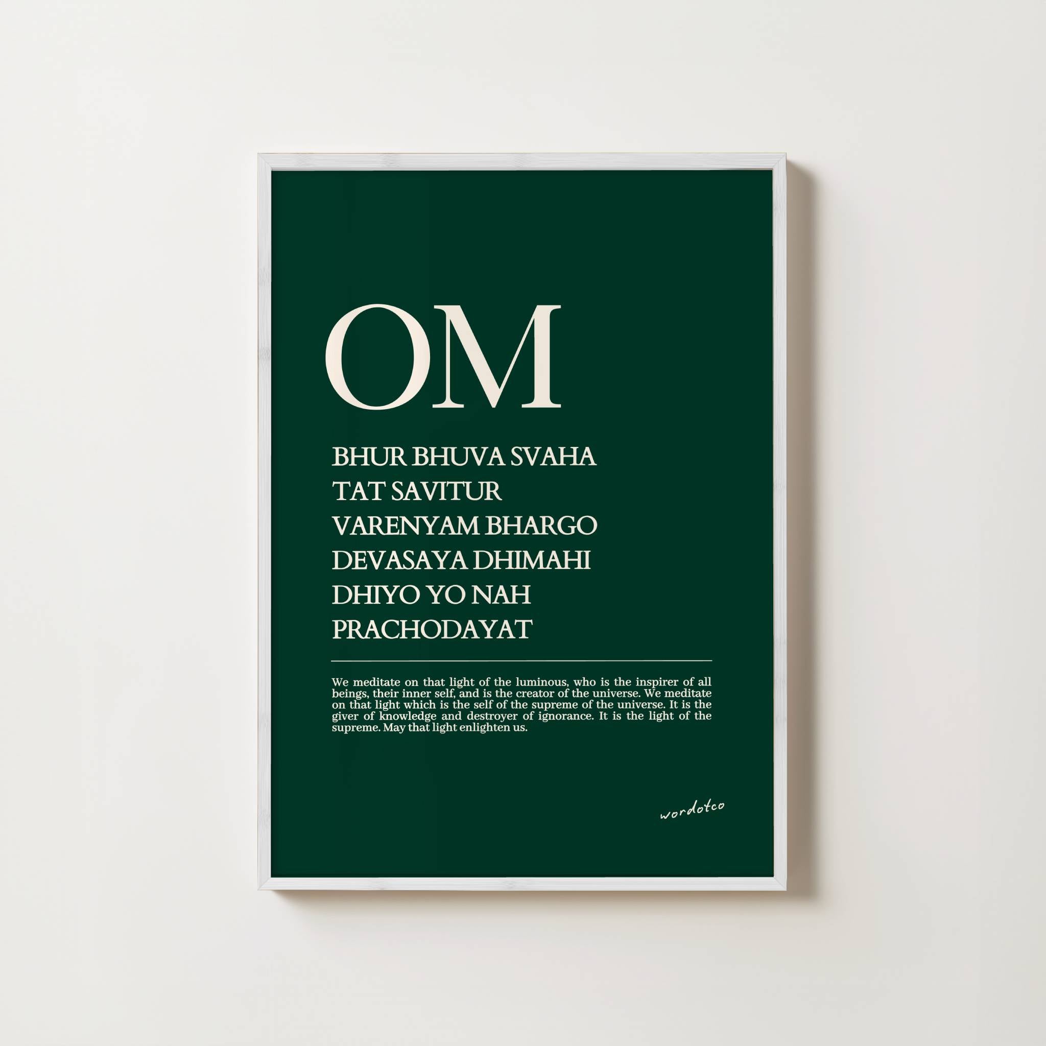 GAYATRI MANTRA PRINT