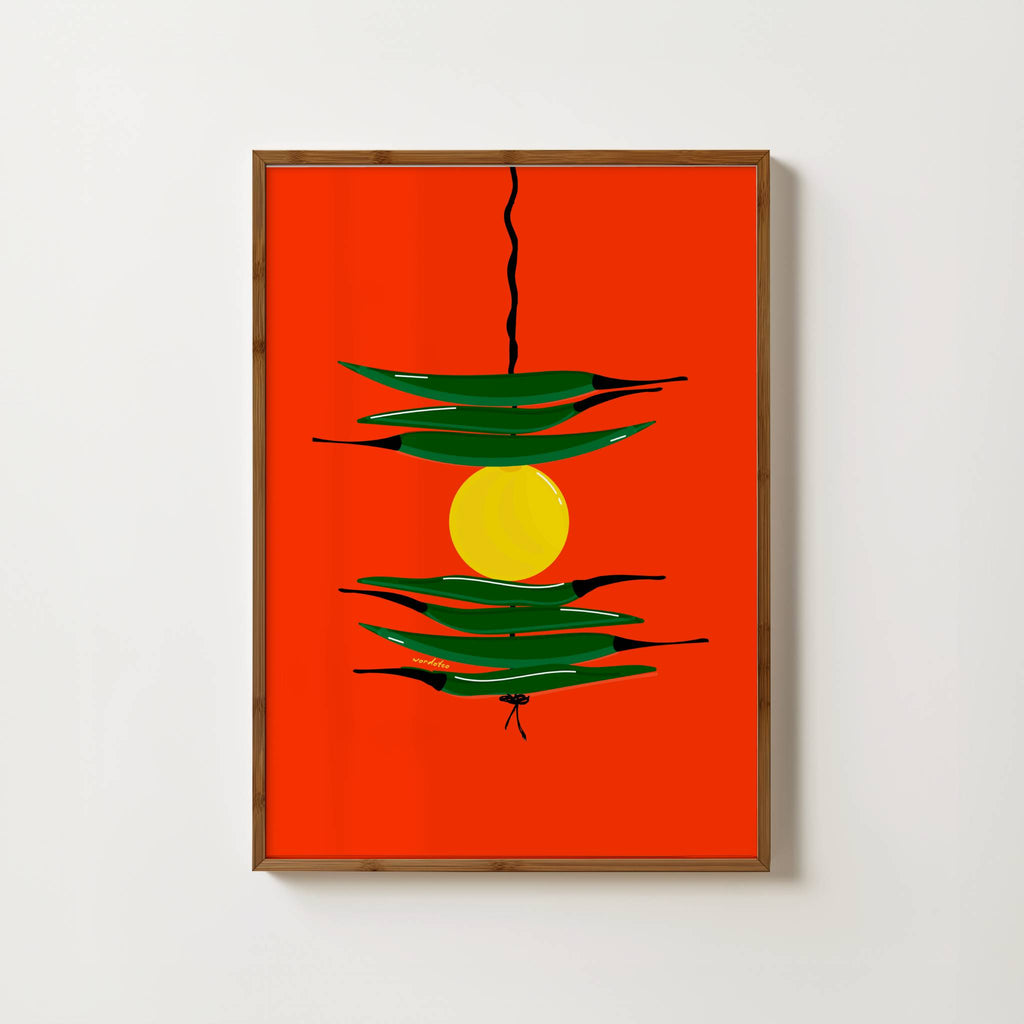 RED NAZAR BATTU PRINT
