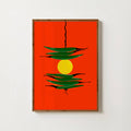 RED NAZAR BATTU PRINT