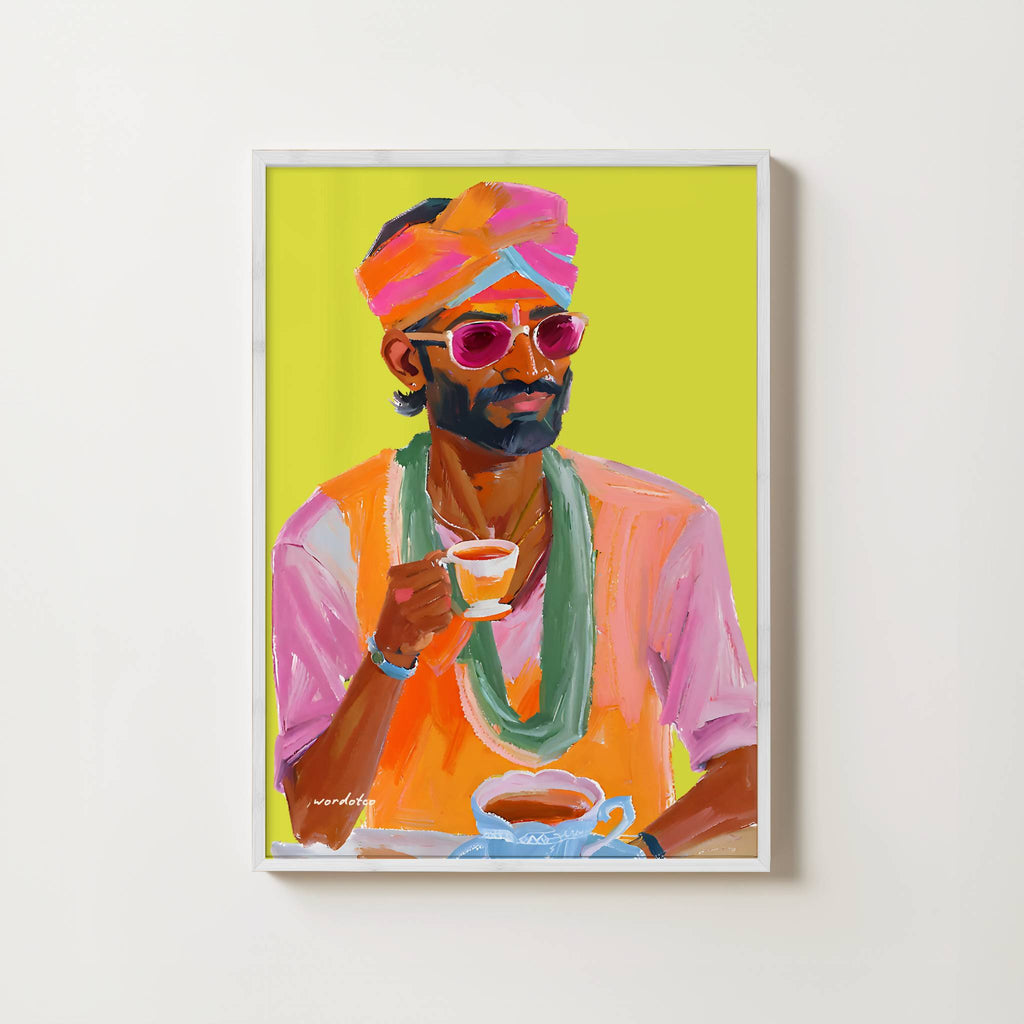 A MAN AND HIS CHAI PRINT