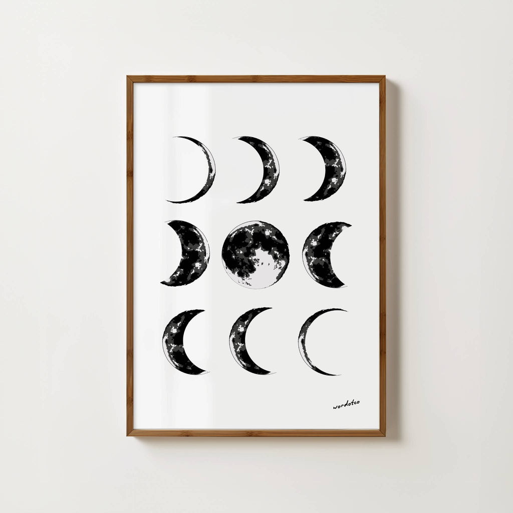 MOON PHASE PRINT