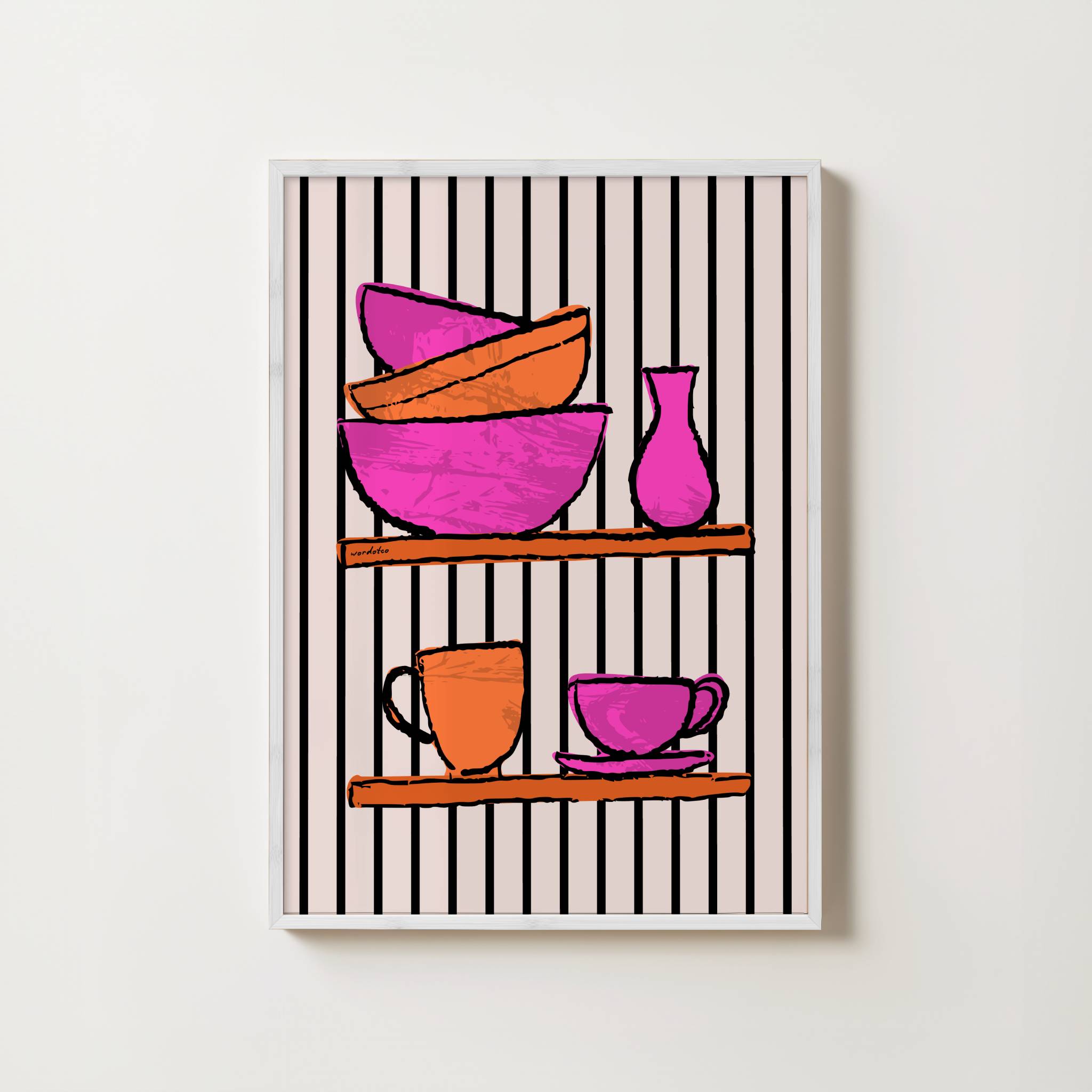 KITCHEN CROCKERY PRINT