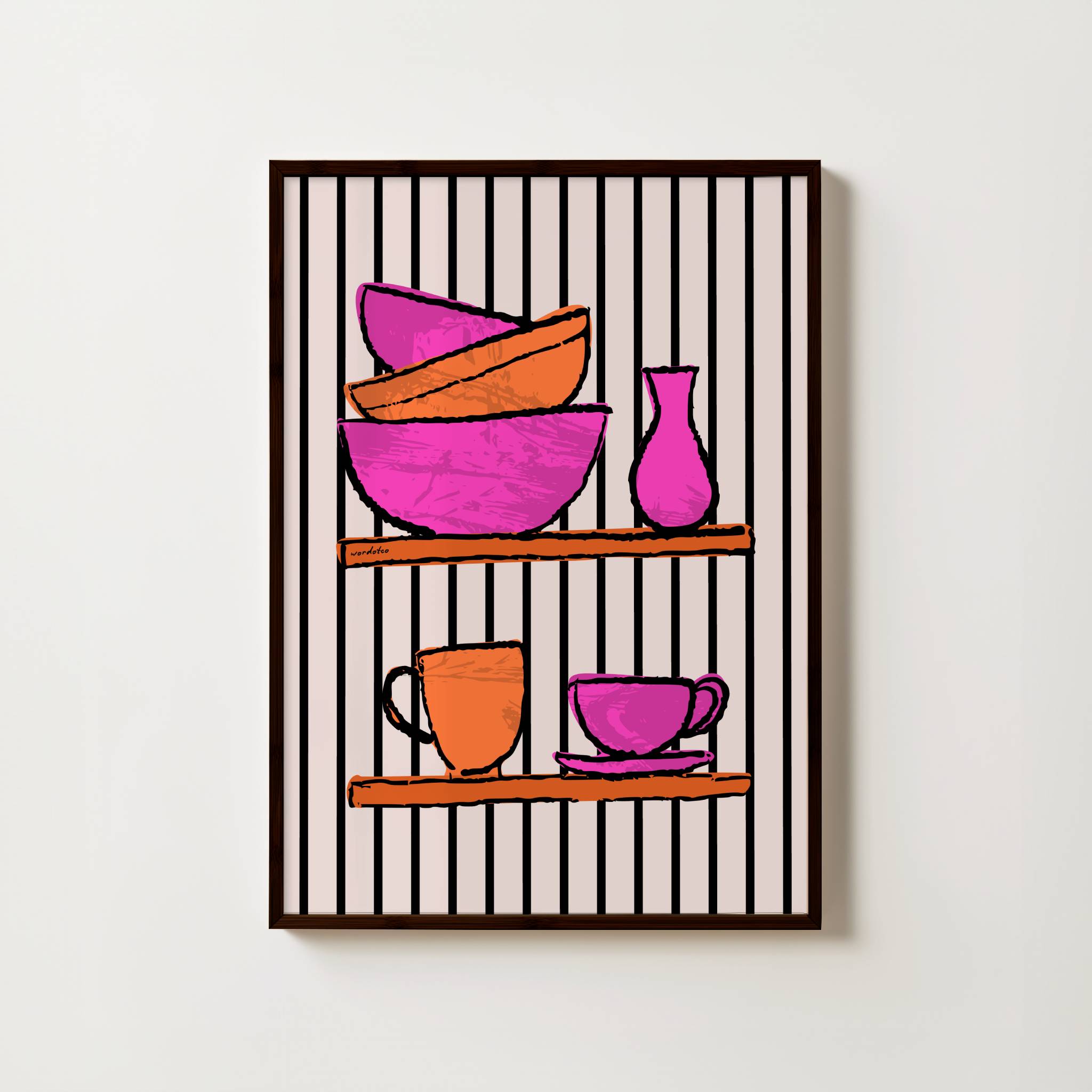 KITCHEN CROCKERY PRINT