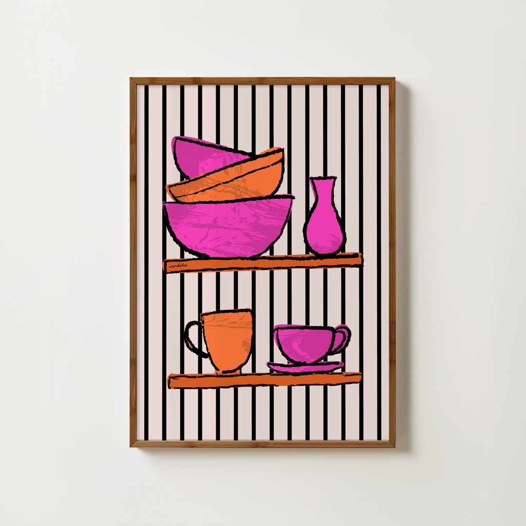 KITCHEN CROCKERY PRINT
