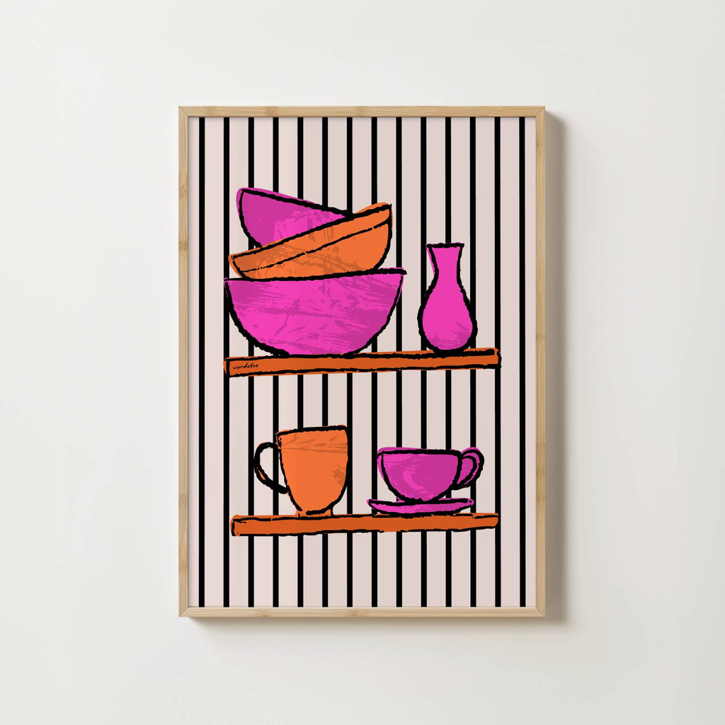 KITCHEN CROCKERY PRINT