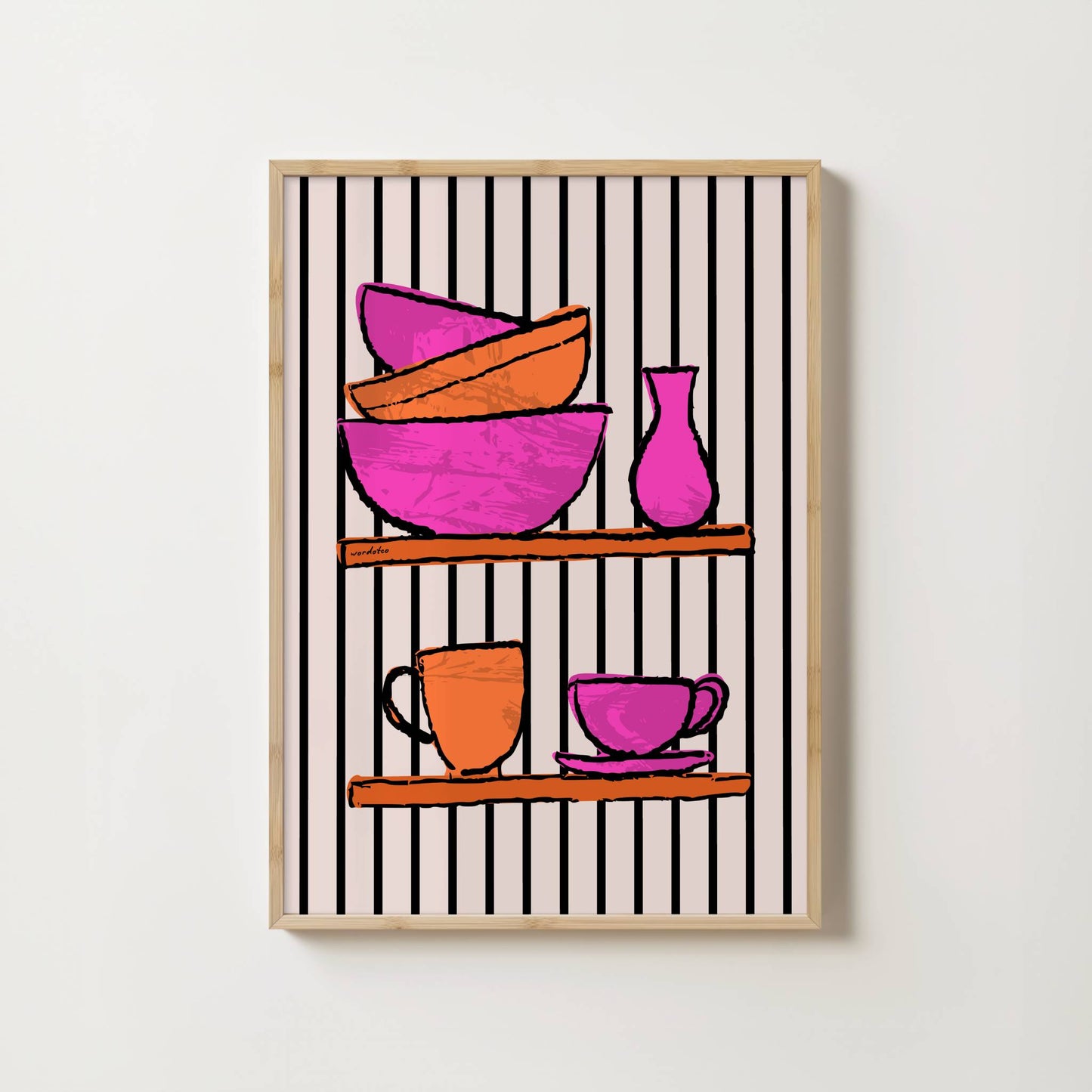 KITCHEN CROCKERY PRINT