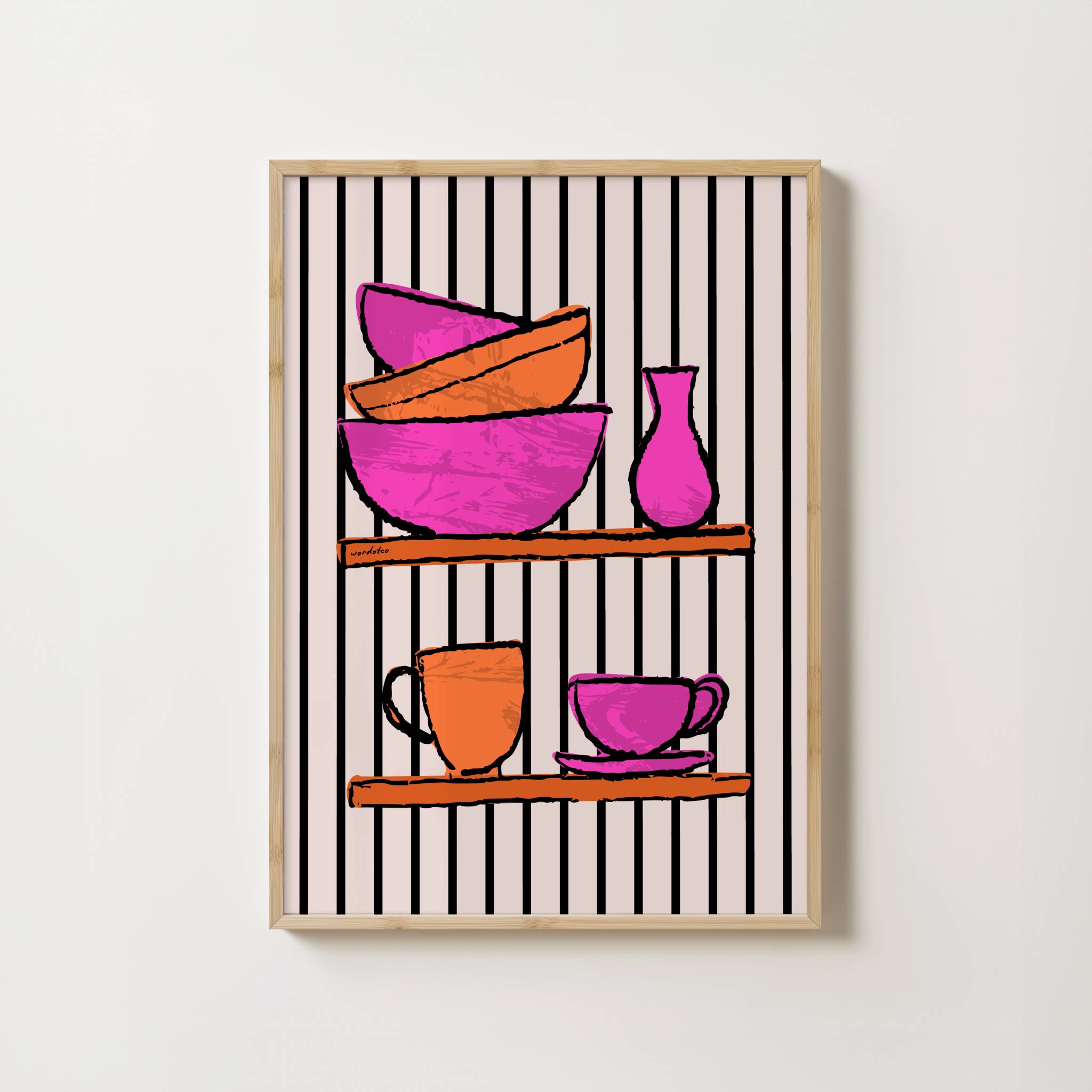 KITCHEN CROCKERY PRINT