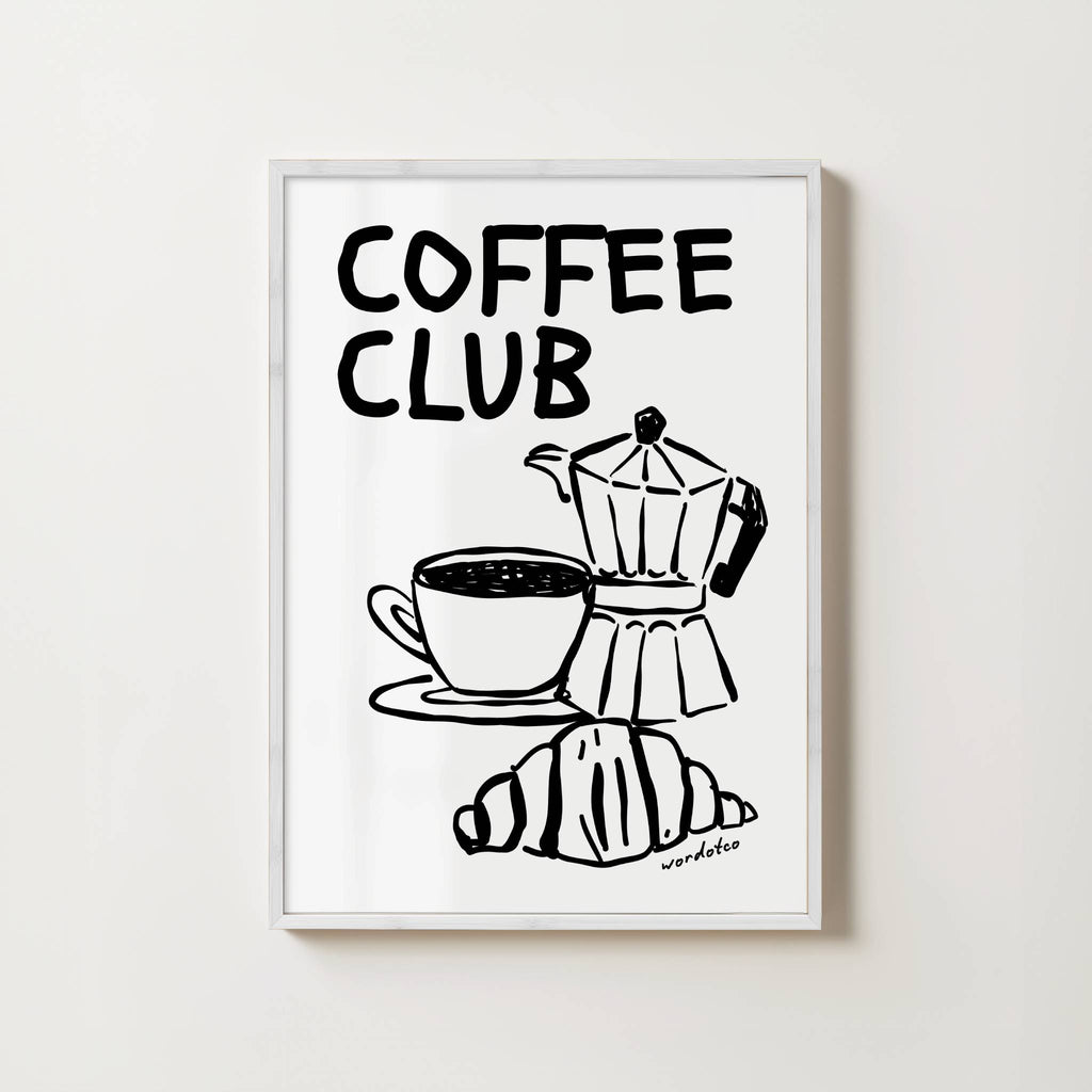 COFFEE CLUB PRINT