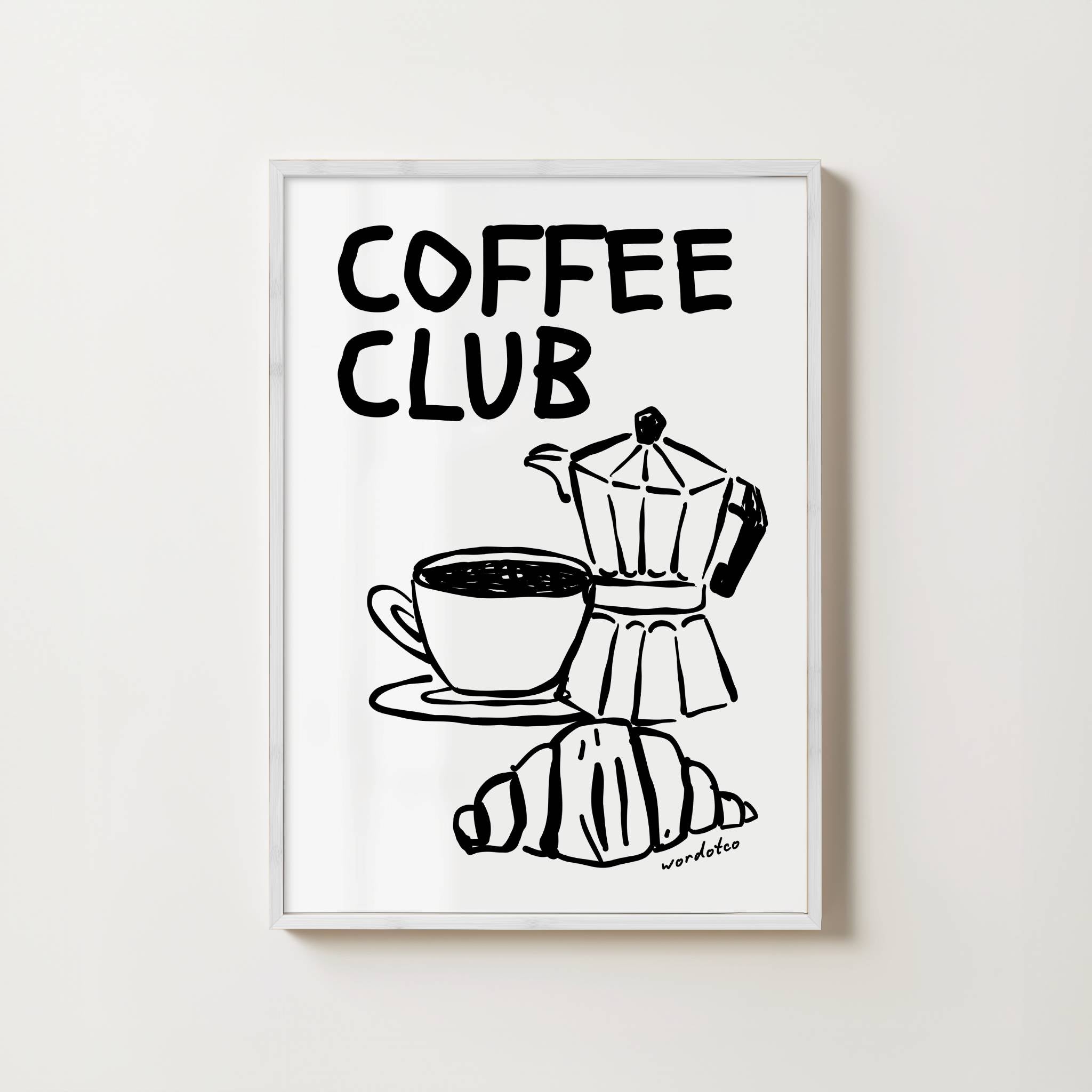 COFFEE CLUB PRINT