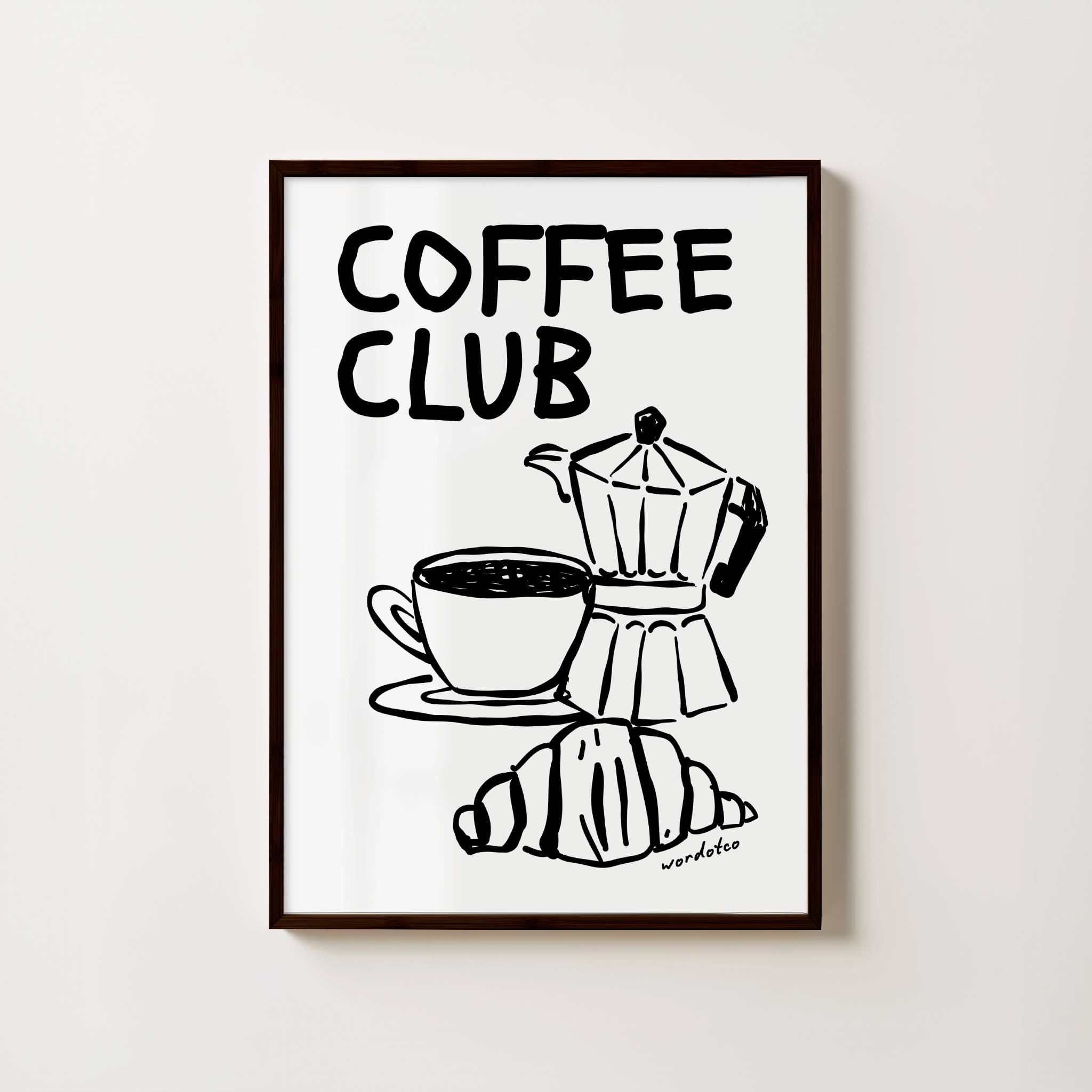 COFFEE CLUB PRINT
