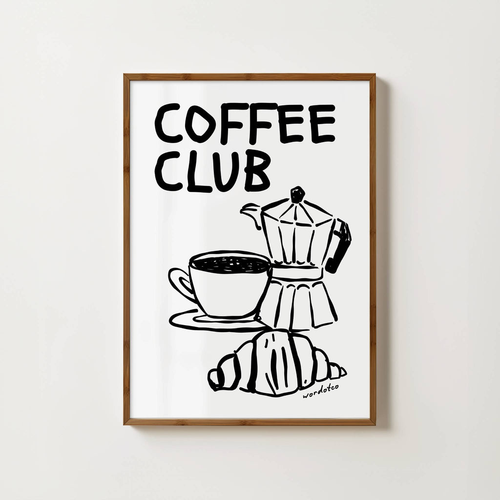COFFEE CLUB PRINT