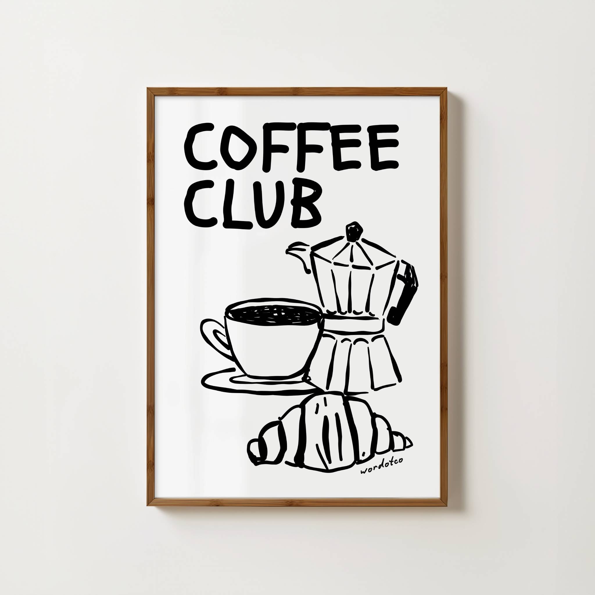 COFFEE CLUB PRINT