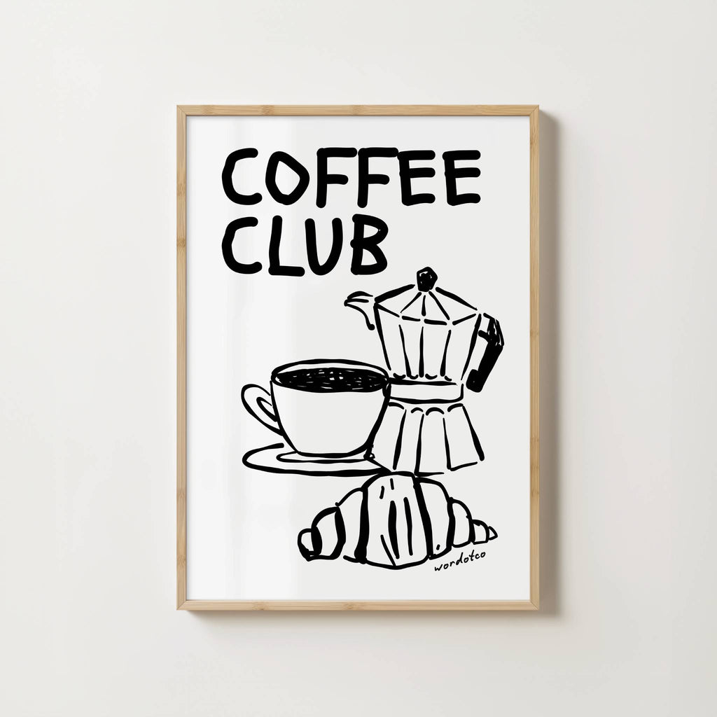 COFFEE CLUB PRINT