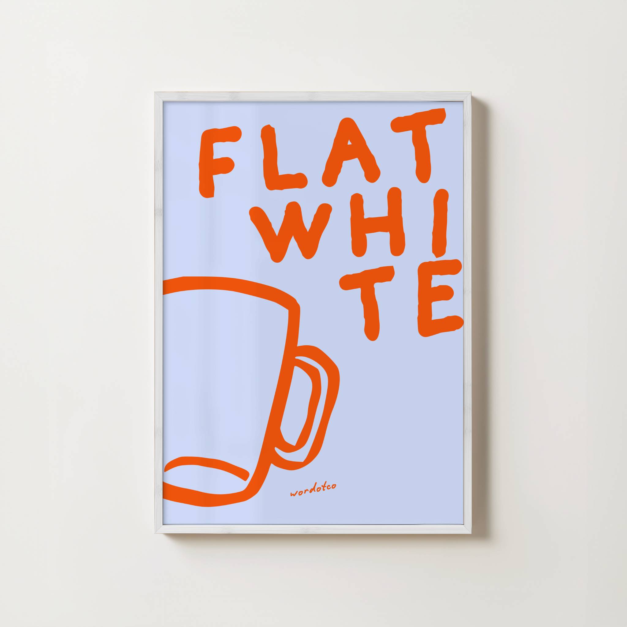 FLAT WHITE PRINT