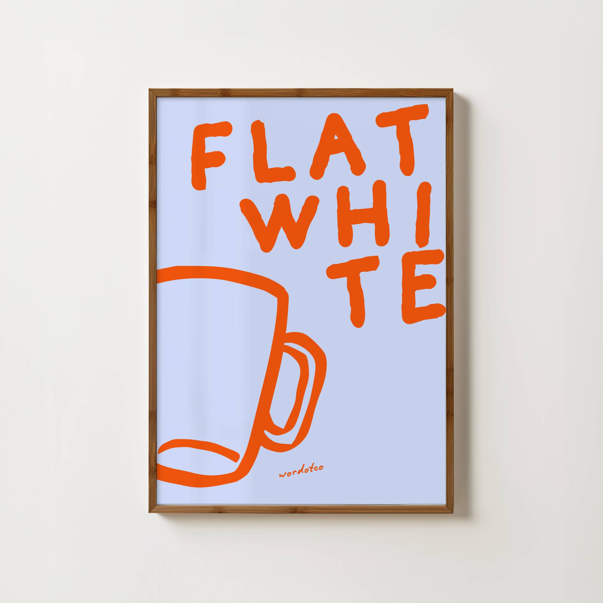 FLAT WHITE PRINT