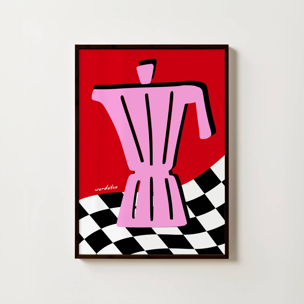 RETRO MOKA POT PRINT