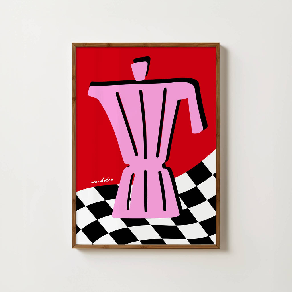 RETRO MOKA POT PRINT